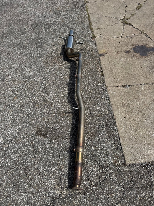 2004-2007 Subaru WRX STi Aftermarket Custom 3 Inch Catback Exhaust Slip-On System With Muffler Needs Clamps
