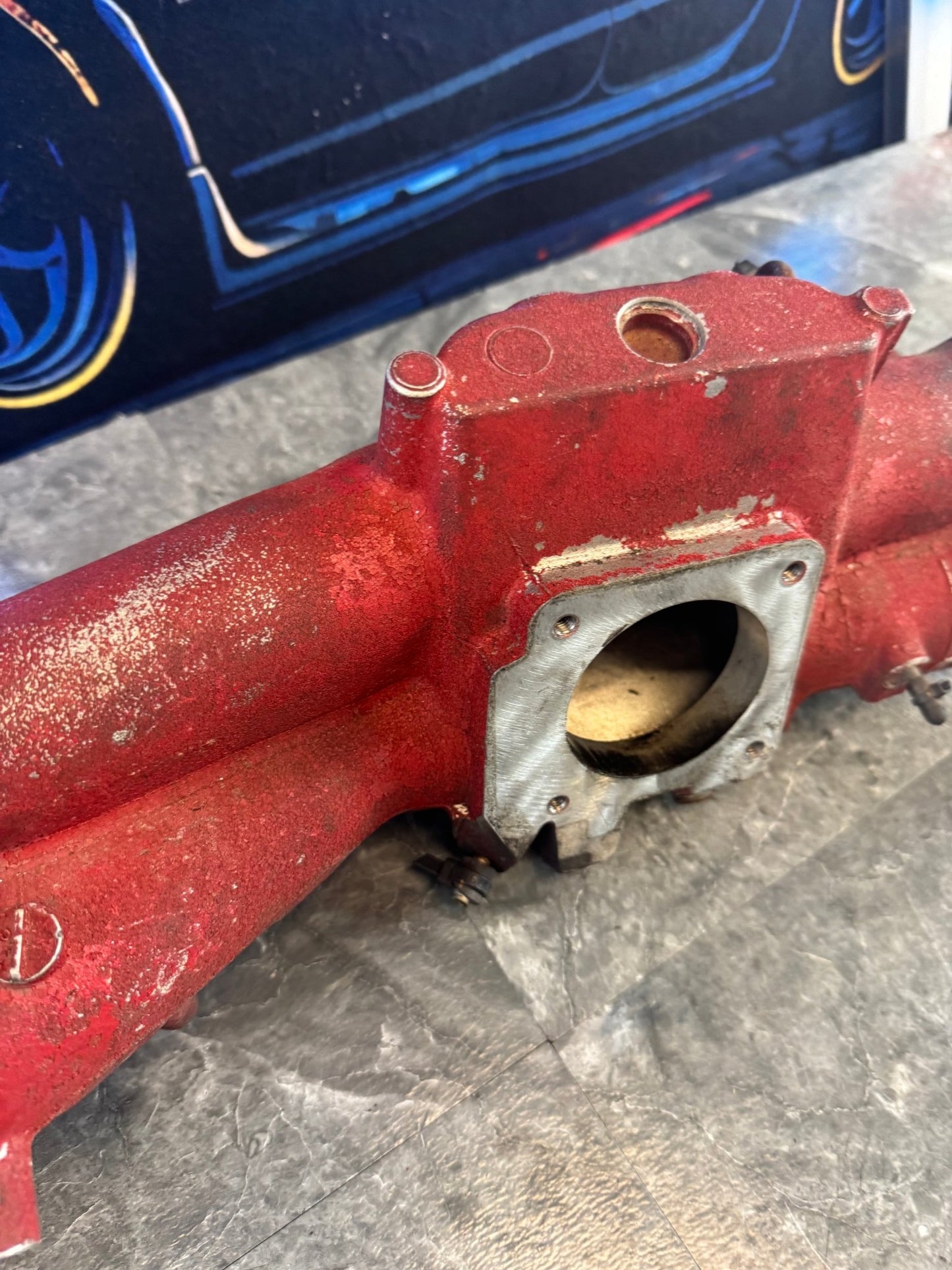 2004-2007 Subaru Impreza WRX STi OEM Intake Manifold Assembly Red
