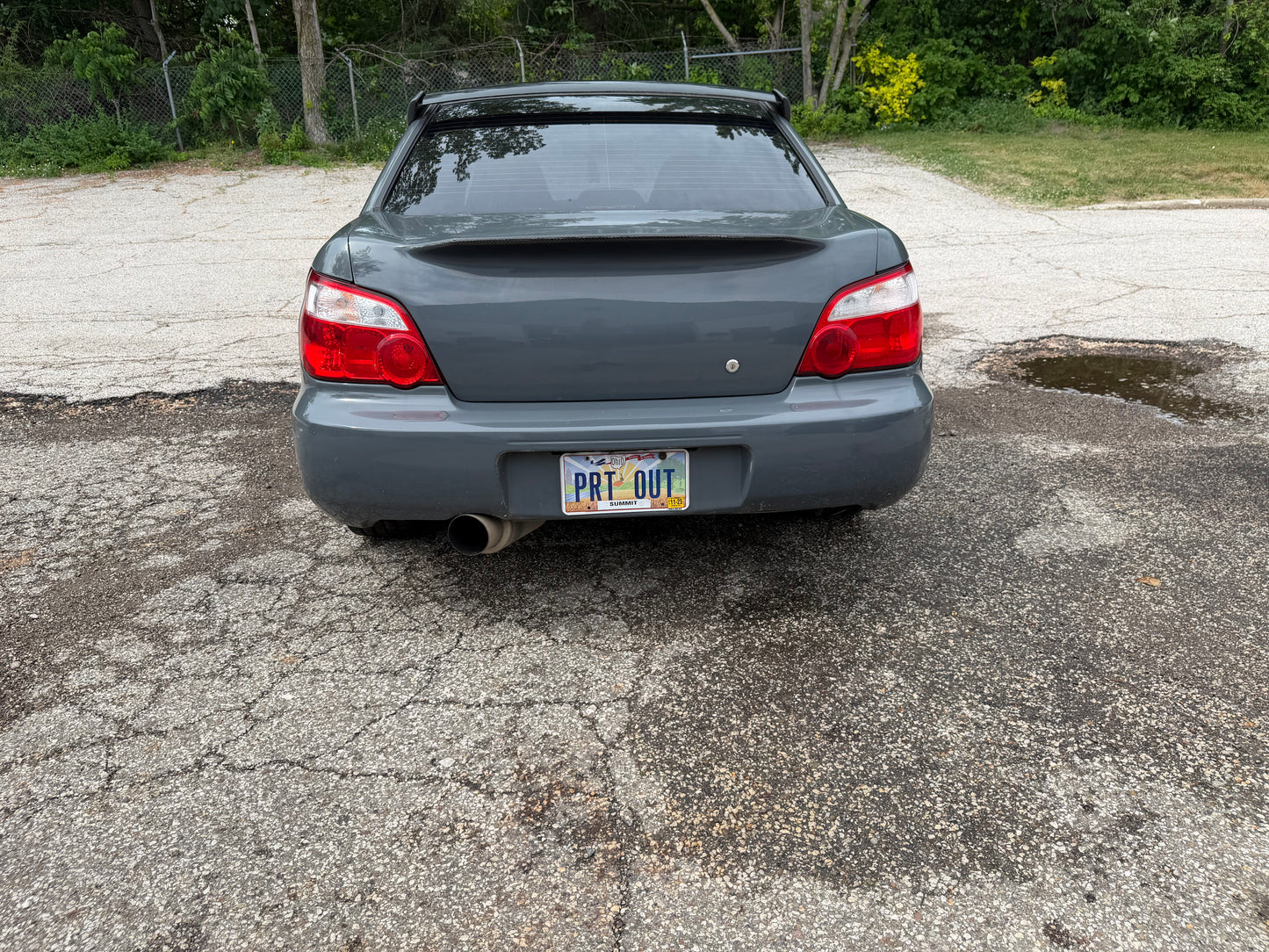 VIS “ demon “ Subaru carbon fiber trunk w/ duckbill wing gurney flap 2002-2007 wrx & Impreza Sedan 04-07 STi