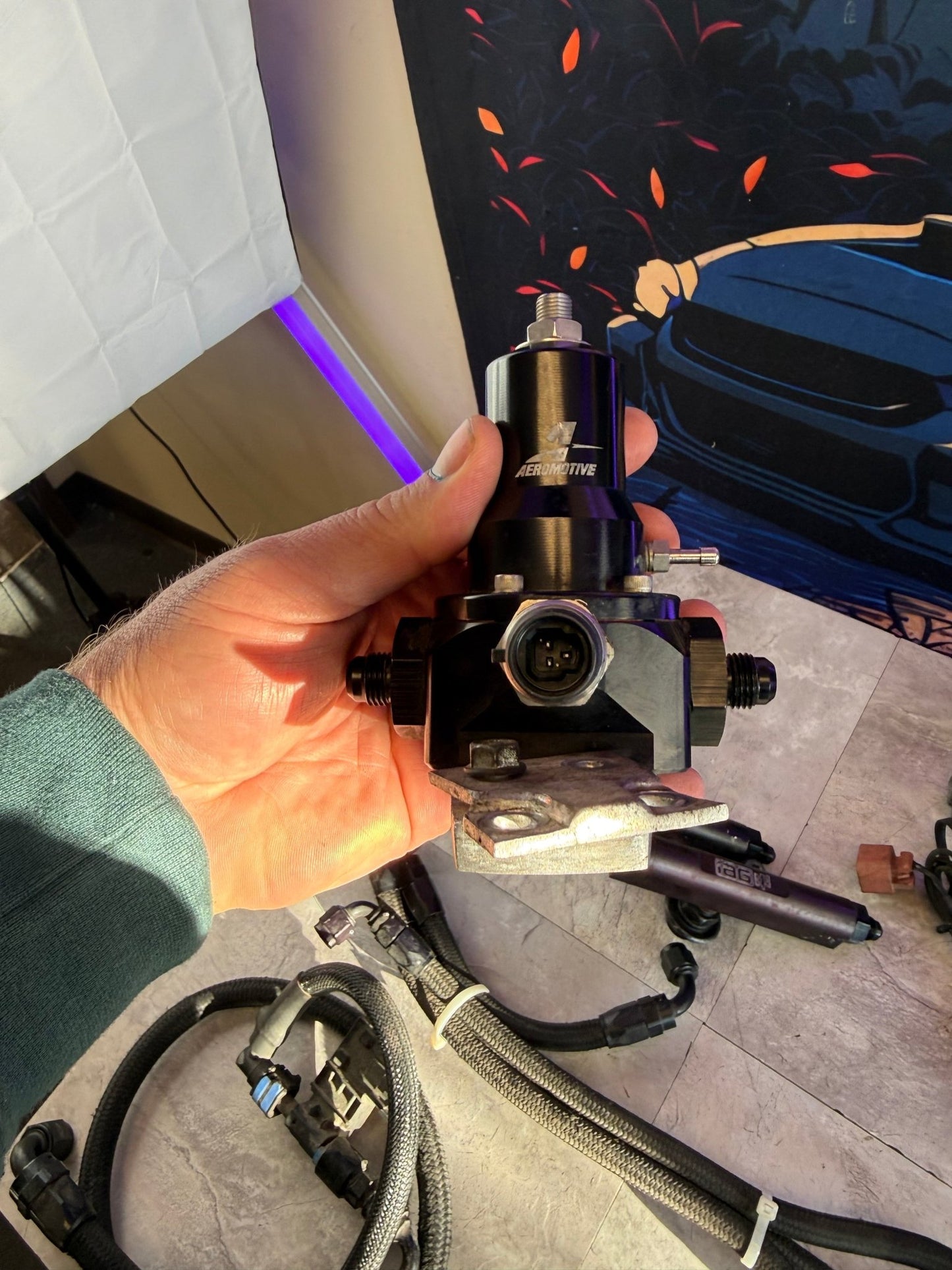 fuel kit for 08-21 Subaru STi 08-14 wrx IAG e85 fuel lines , IAG rails , Cobb flex fuel kit & areomotive regulator