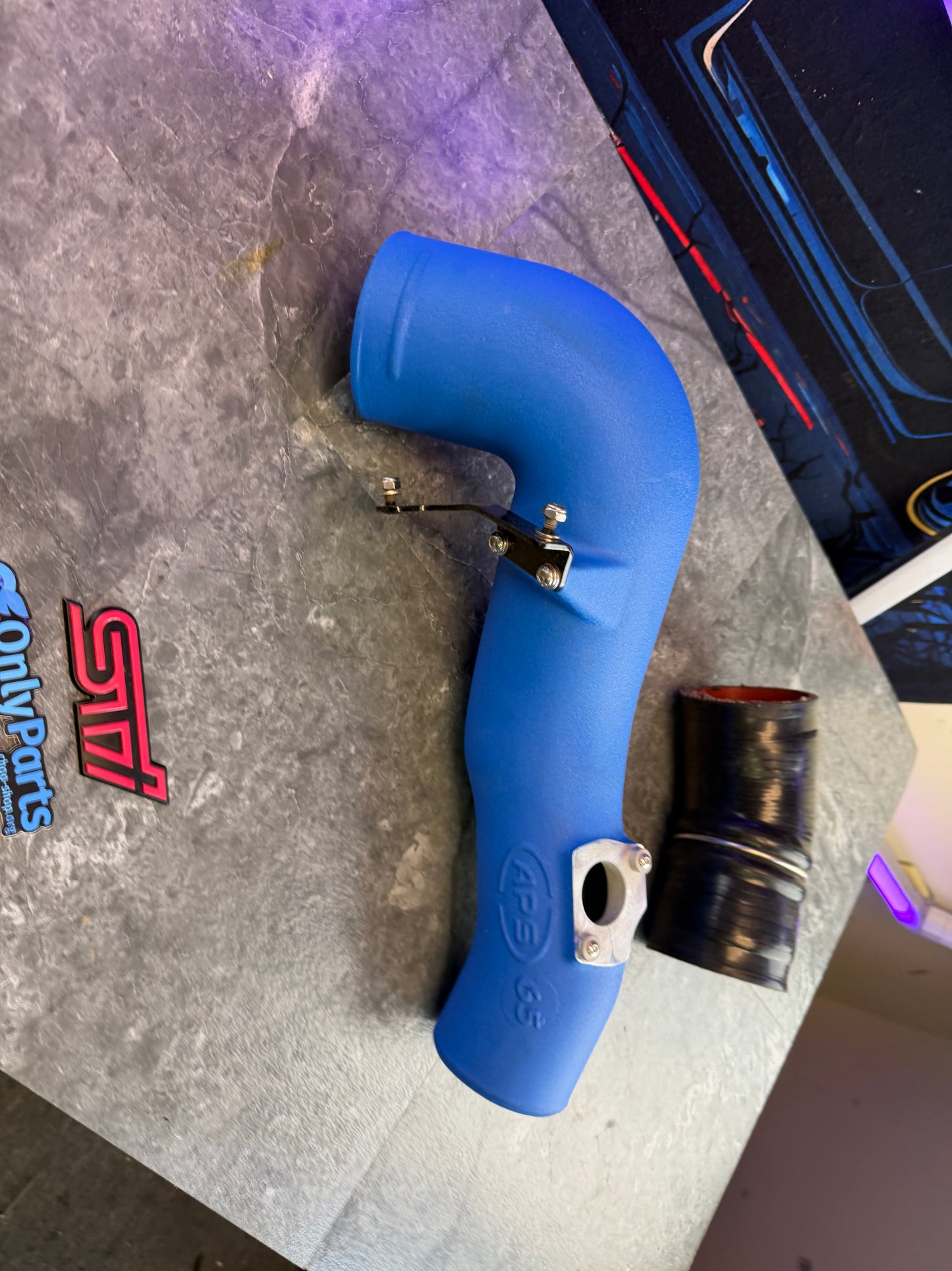 APS rare Subaru wrx 2002 - 2007 & STi 2004 - 2007 cold air intake cast aluminum 65 MM