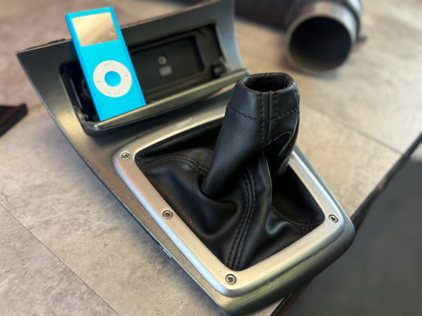 2007 Subaru STi oem six speed shifter trim assembly 05–07 STi w/ trim ring and six port