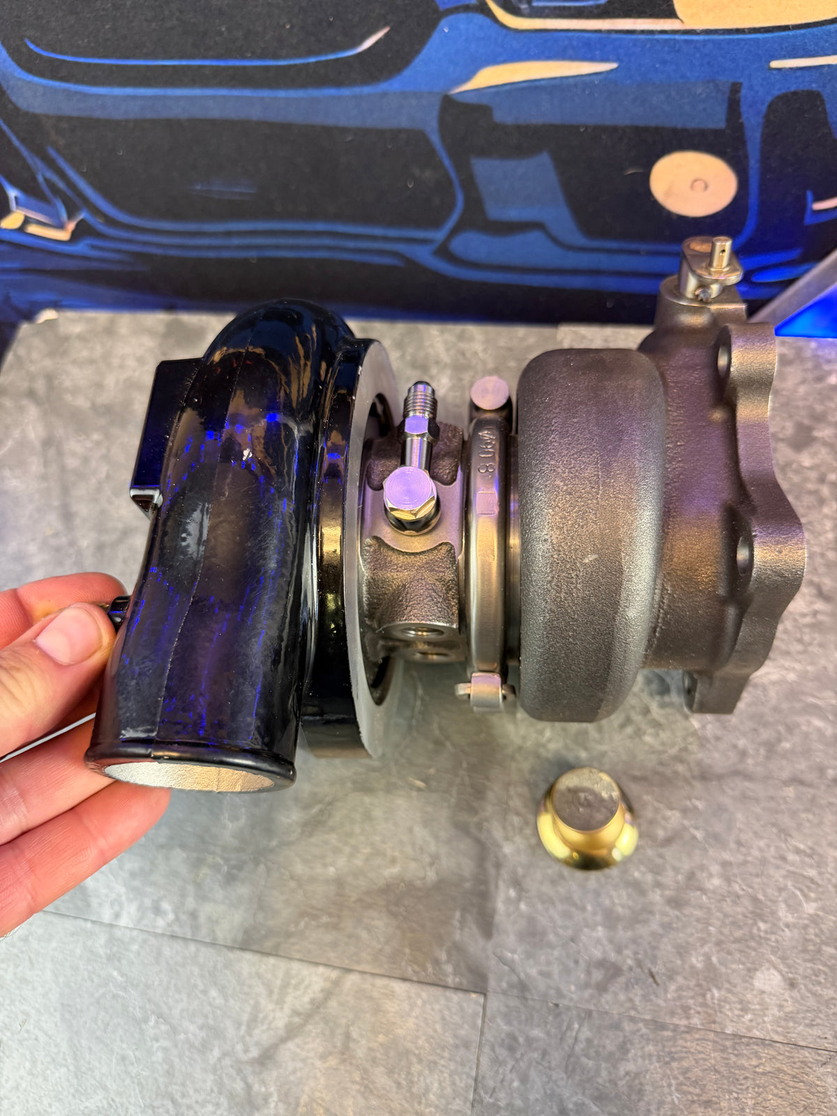 CUSTOM FP “ black “ turbo HCFi BALL BEARING 10 CM 84 MM FAP 9 blade turbine