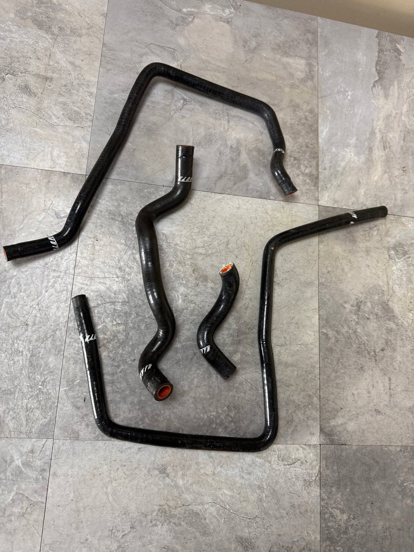 Black Mishimoto INCOMPLETE Silicone Ancillary Hose Kit (4/7) 2001-2005 Subaru Impreza WRX