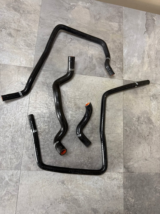 Black Mishimoto INCOMPLETE Silicone Ancillary Hose Kit (4/7) 2001-2005 Subaru Impreza WRX