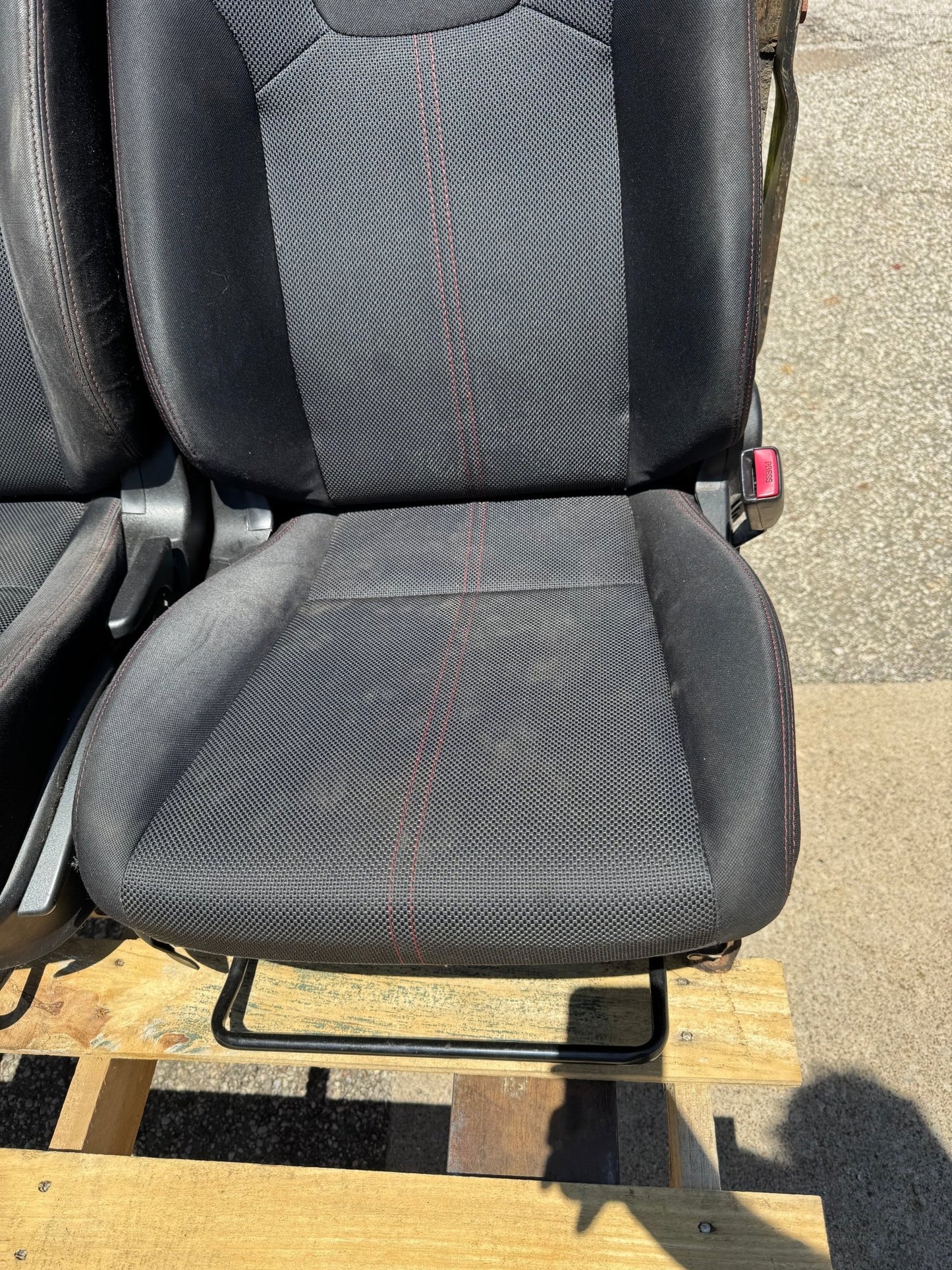 2008-2014 Subaru WRX OEM Seat Set Passenger Driver Front Cloth Pair