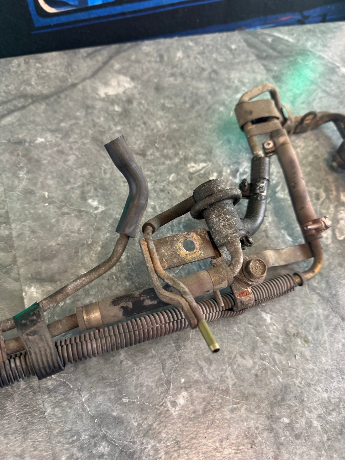 2004-2007 Subaru WRX STi OEM Under Manifold Fuel Lines And Rails With Side Feed Injectors