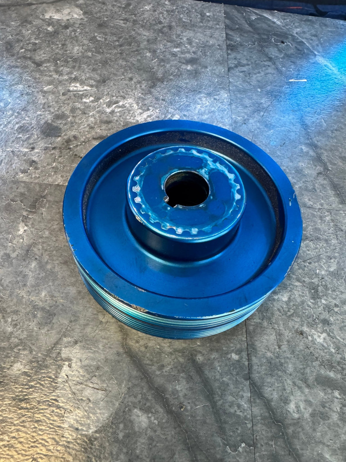 2004-2021 Subaru STi 2002-2014 WRX Grimmspeed Lightweight Crank Pulley Blue
