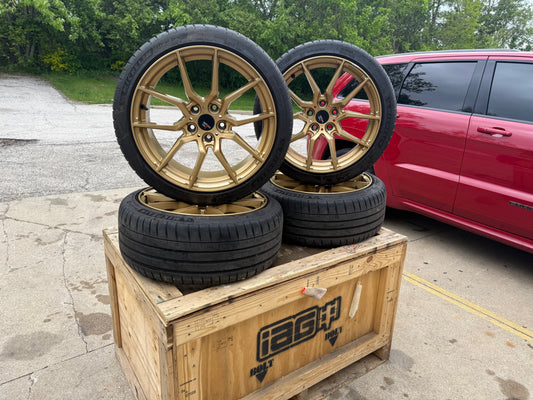 OPTION LAB 5 x 114 R 716 wheels rims for 2005-2021 STi & 2015 - 2021 WRX 235/35R18 18x9.5 +35