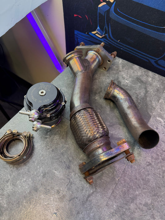 EWG kit grimmspeed 44 MM tial MVR 2 bolt Subaru STi & wrx external wastegate