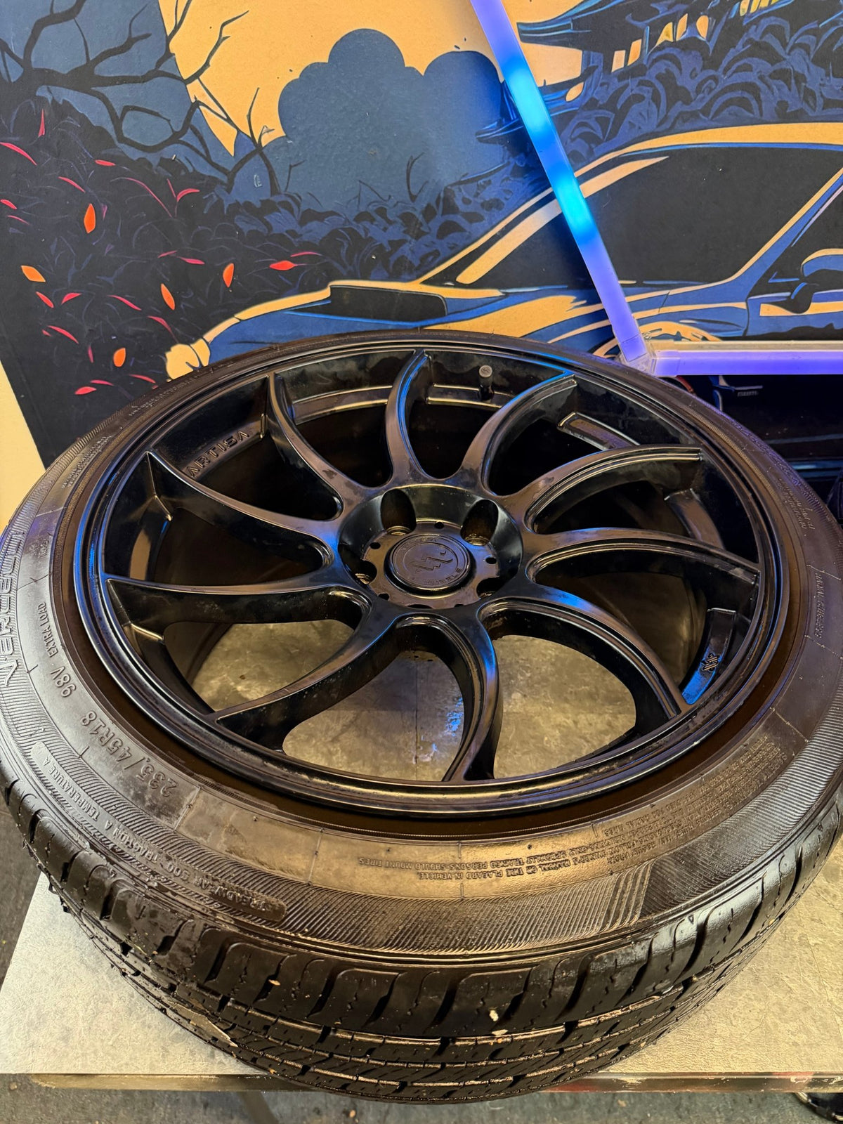 ARTISA “ night deco “ directional forged 5x114 18x8.5 + 53 Subaru STi