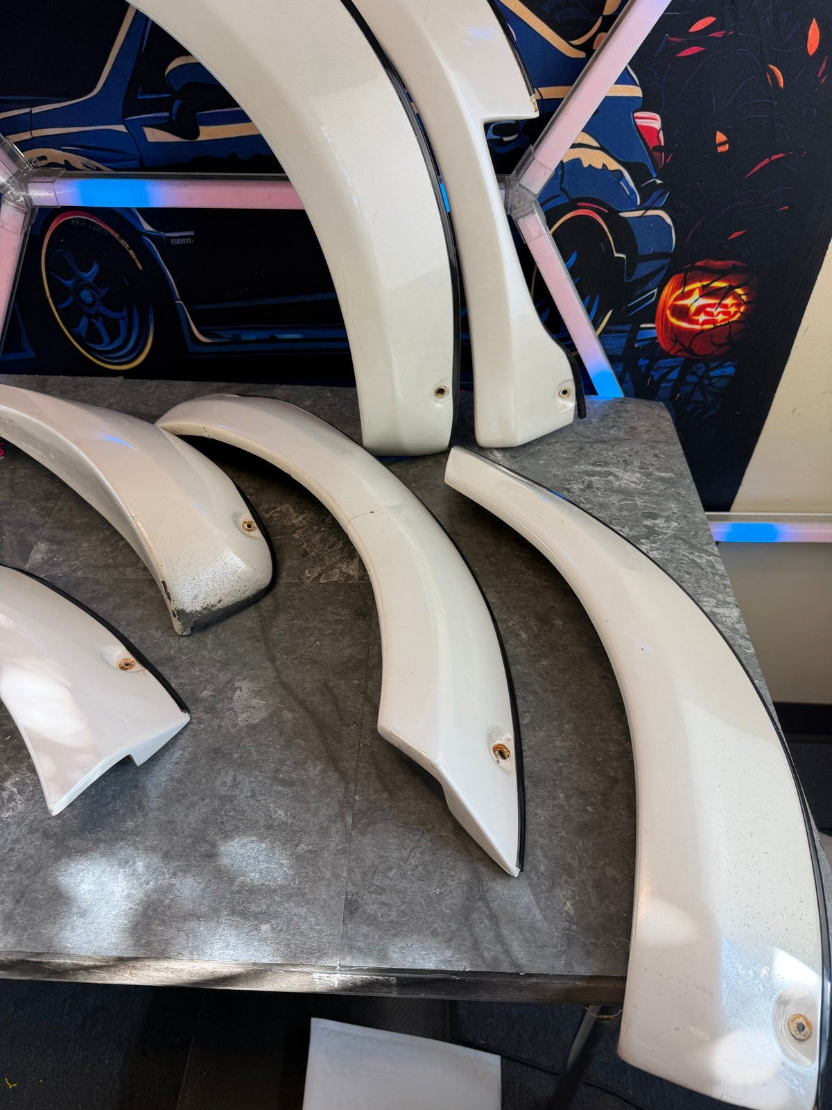 ABW 60 mm fender flares 2006 2007 Subaru & wrx sedan Hawkeye 37j satin white pearl