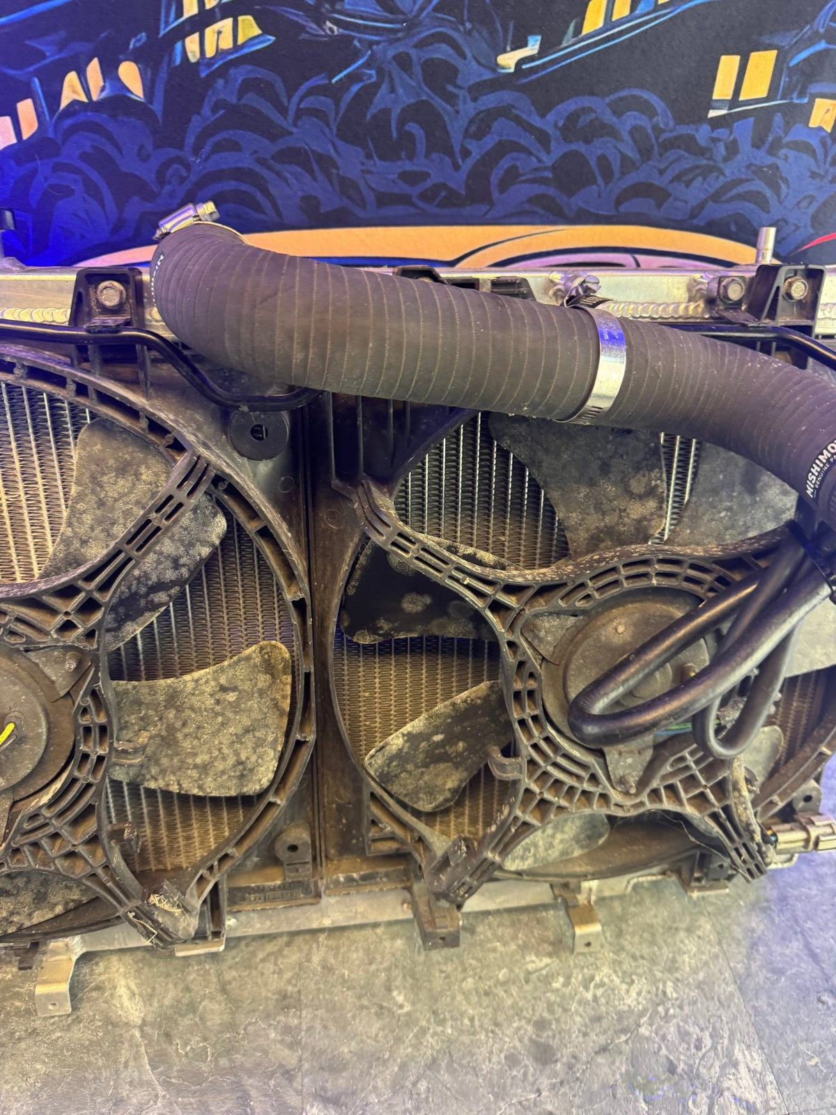 2001-2007 Subaru WRX STi Mishimoto All Aluminum Radiator Assembly With Fans And Shroud