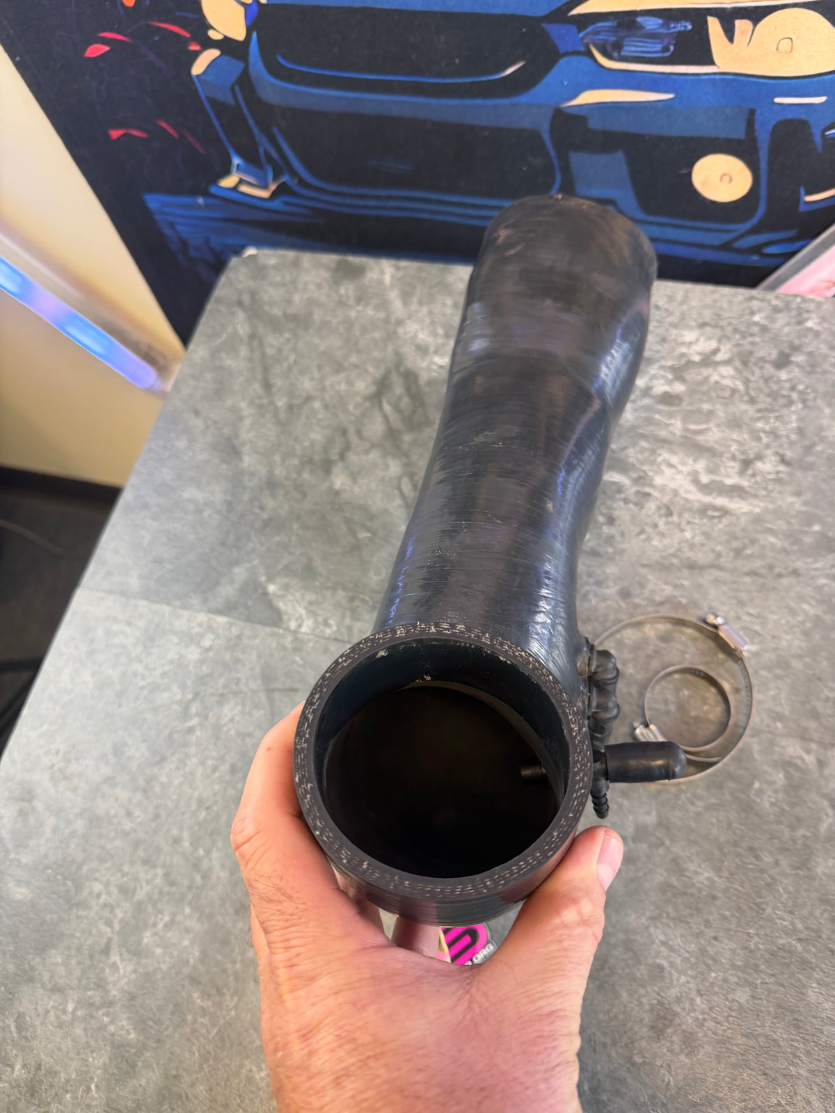 FP 84 mm silicone turbo inlet 3.25” Subaru STi & wrx