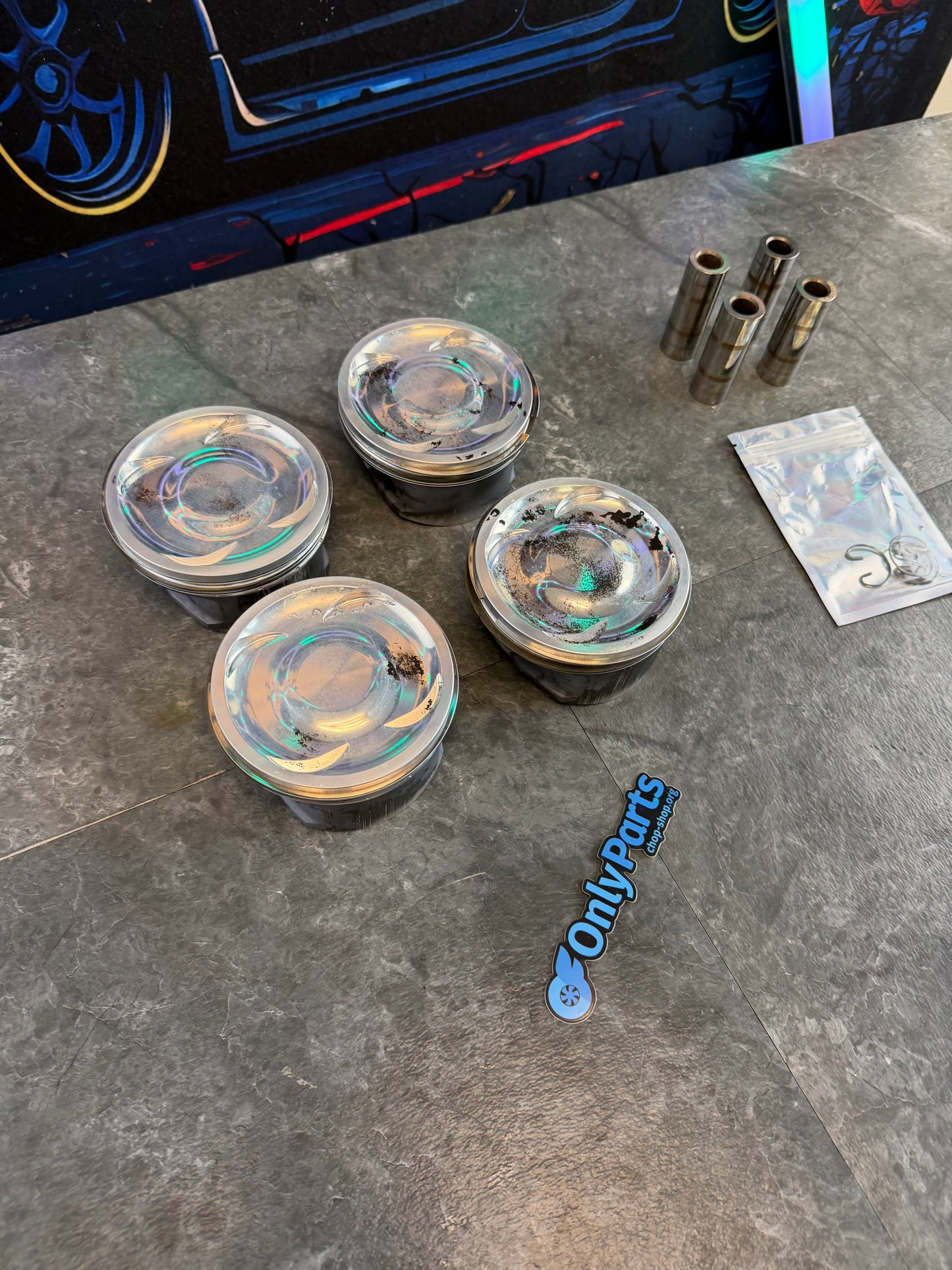CP pistons forged piston set Subaru wrx and STi ej257 ej255 8.2:1 CR 99.5 MM