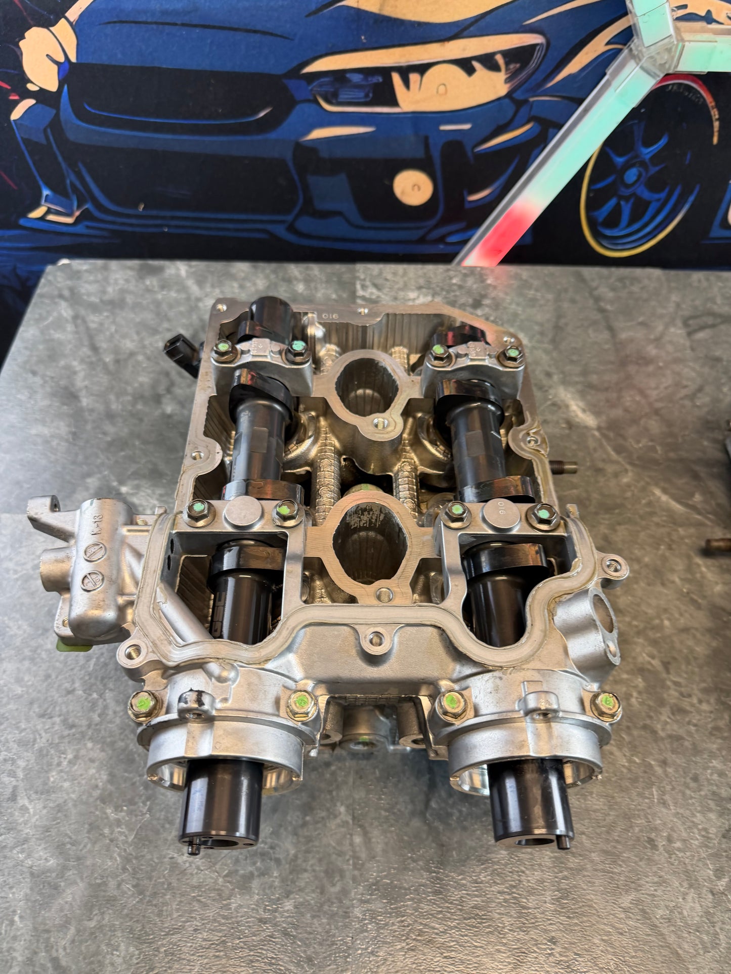 IAG “ race “ SAVCS cylinder heads Subaru STi & wrx GSC S2 cams, CNC port & polish + 1 MM valves , 14 MM drilled
