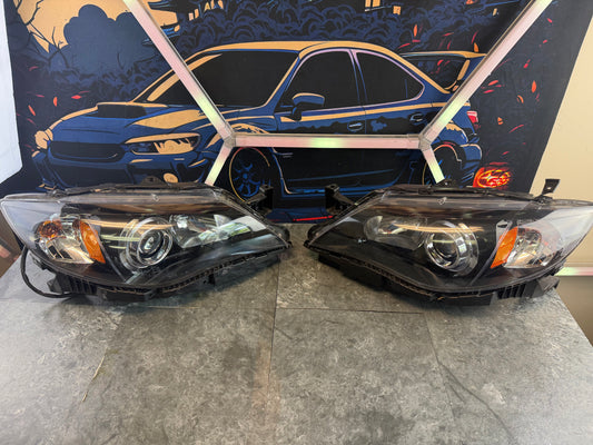 EAGLE EYE aftermarket head lights headlights 2008 Subaru STi halogen pair blacked out