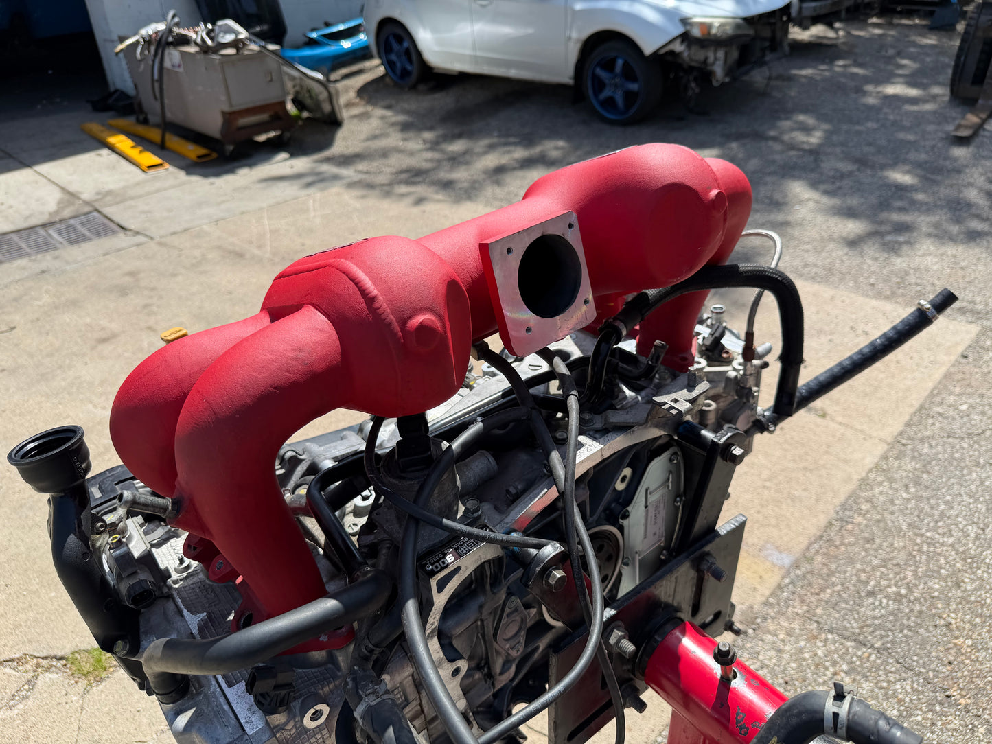 AMS rear facing intake manifold 04-21 Subaru STi ej257