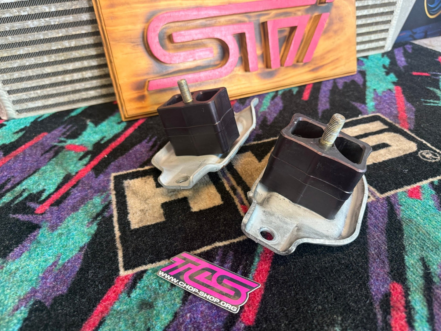 Aluminati solid motor mounts drag race Subaru wrx STi billet engine ej257