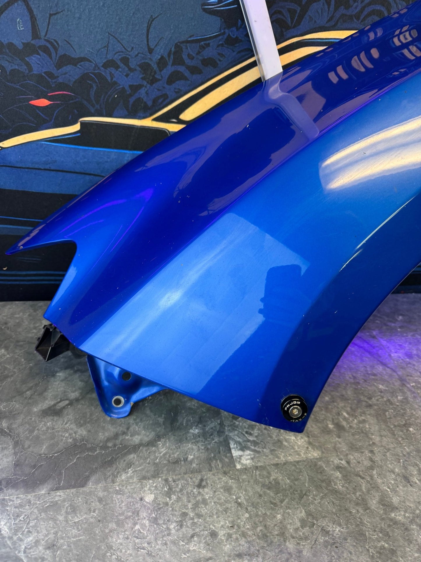 2008-2014 Subaru WRX STi WRB World Rally Blue OEM Driver Side Fender