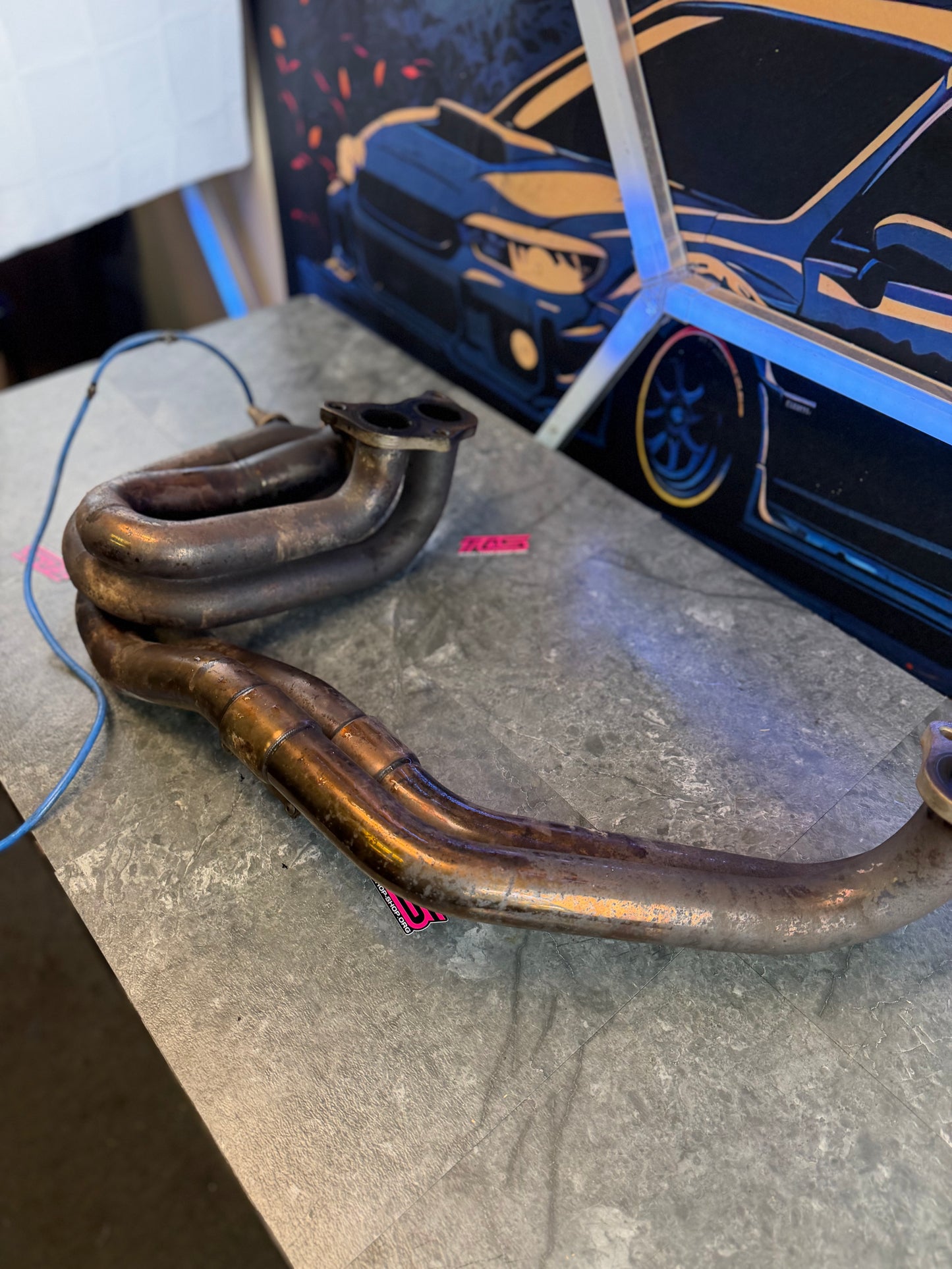 TOMEI UELH unequal length header 3 bolt SUBARU STi & WRX EJ257 EJ255 turbo exhaust manifold