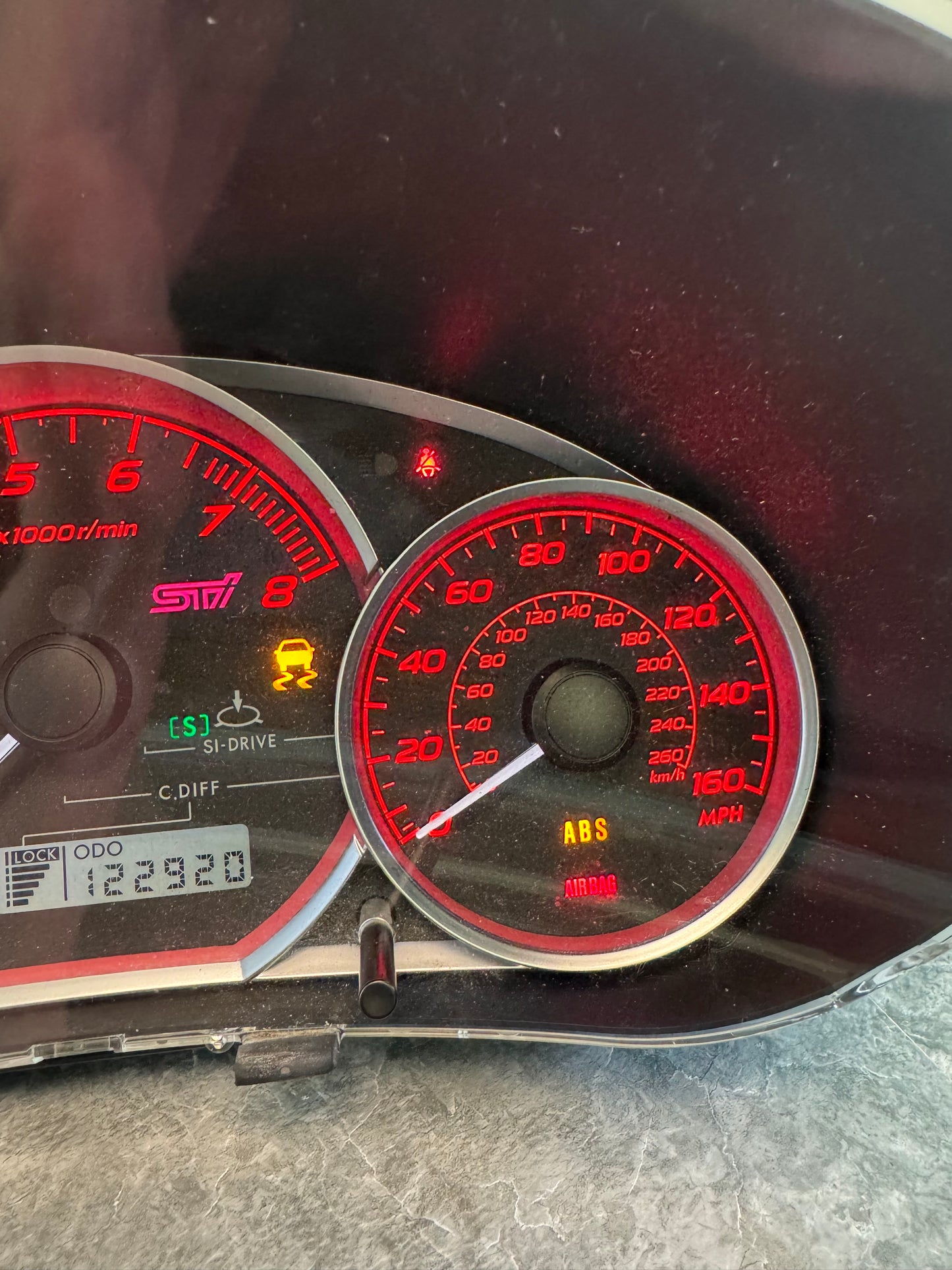2008-2014 Subaru STi OEM Instrument Gauge Cluster Tested 122k