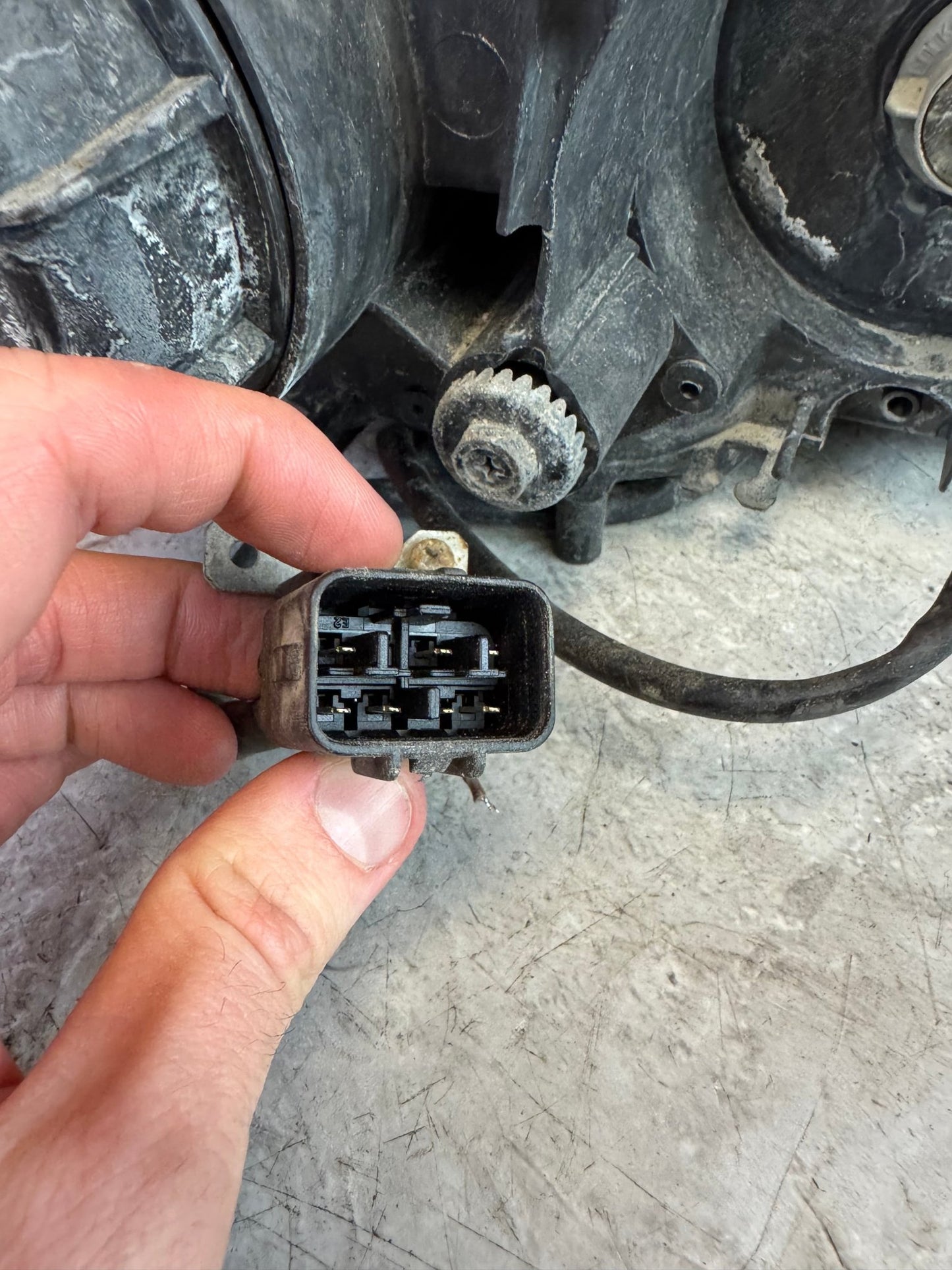 2006-2007 Subaru Impreza WRX STi Aftermarket LED Bar Headlight Pair Assembly B2