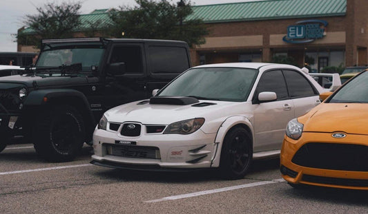 ABW 60 mm fender flares 2006 2007 Subaru & wrx sedan Hawkeye 37j satin white pearl