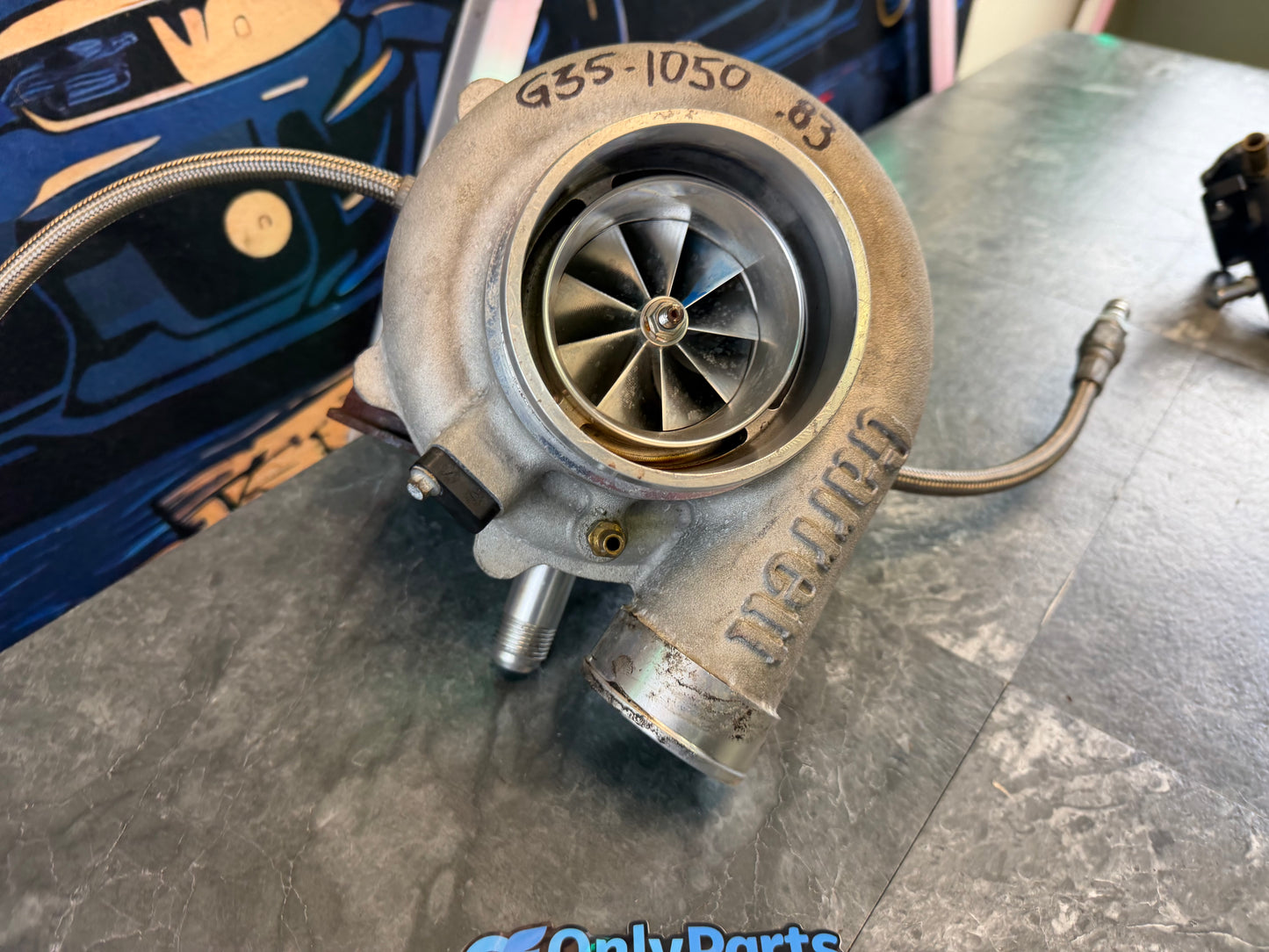 Garrett g35 - 1050 ball bearing turbo for Subaru STi ETS billet 1000 + horsepower IAG outfront