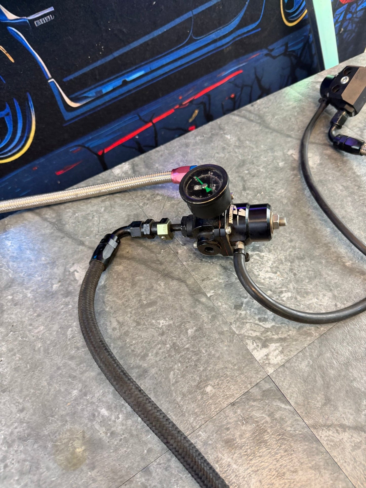 Under hood fuel kit 08-21 Subaru STi 08-14 wrx w/ Cobb billet fuel rails , radium FPR & FPD & ss lines “ bolt on “ for 93