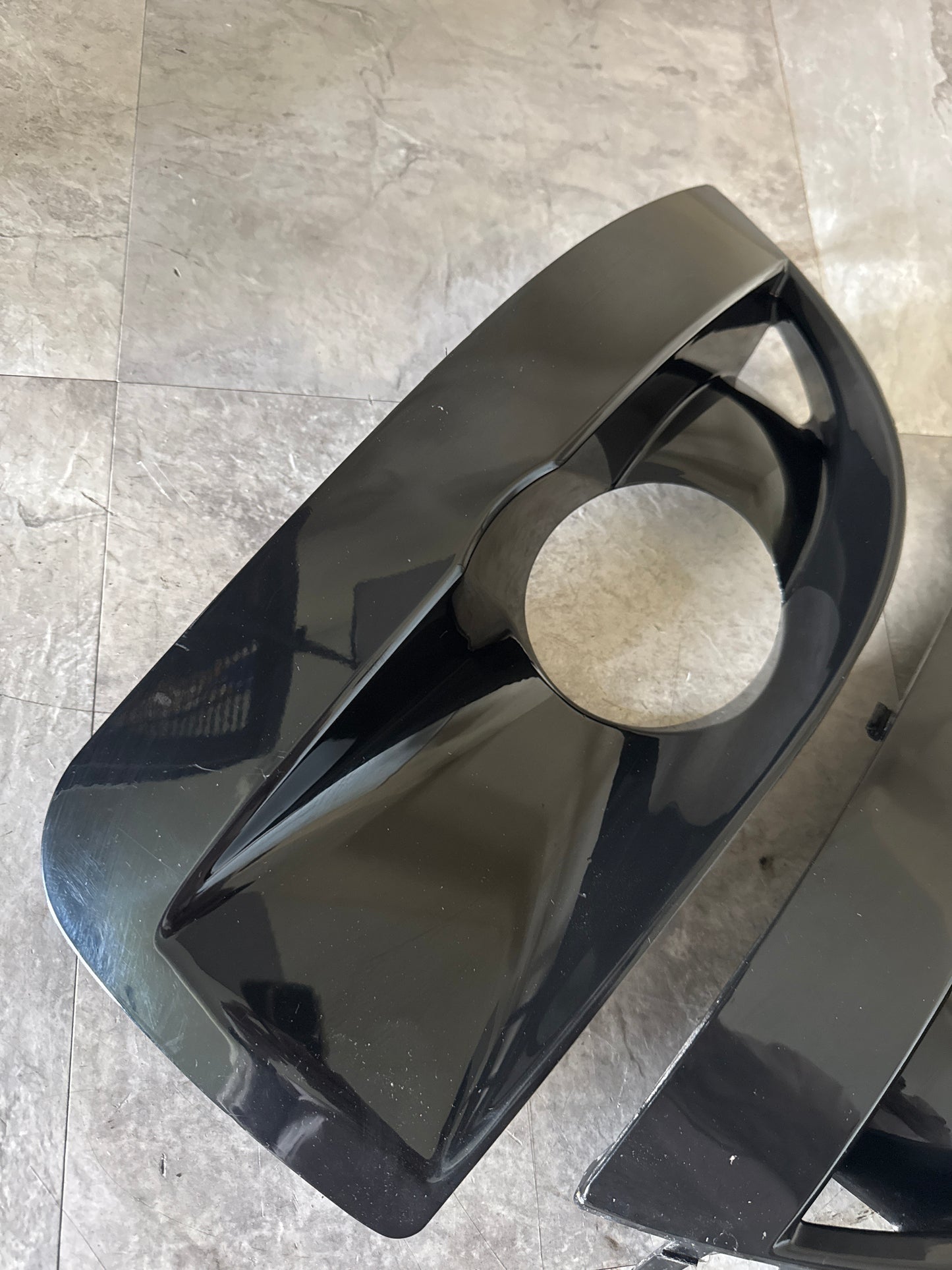 2004-2005 Subaru Impreza WRX STi Fog Light Bumper Bezel Black