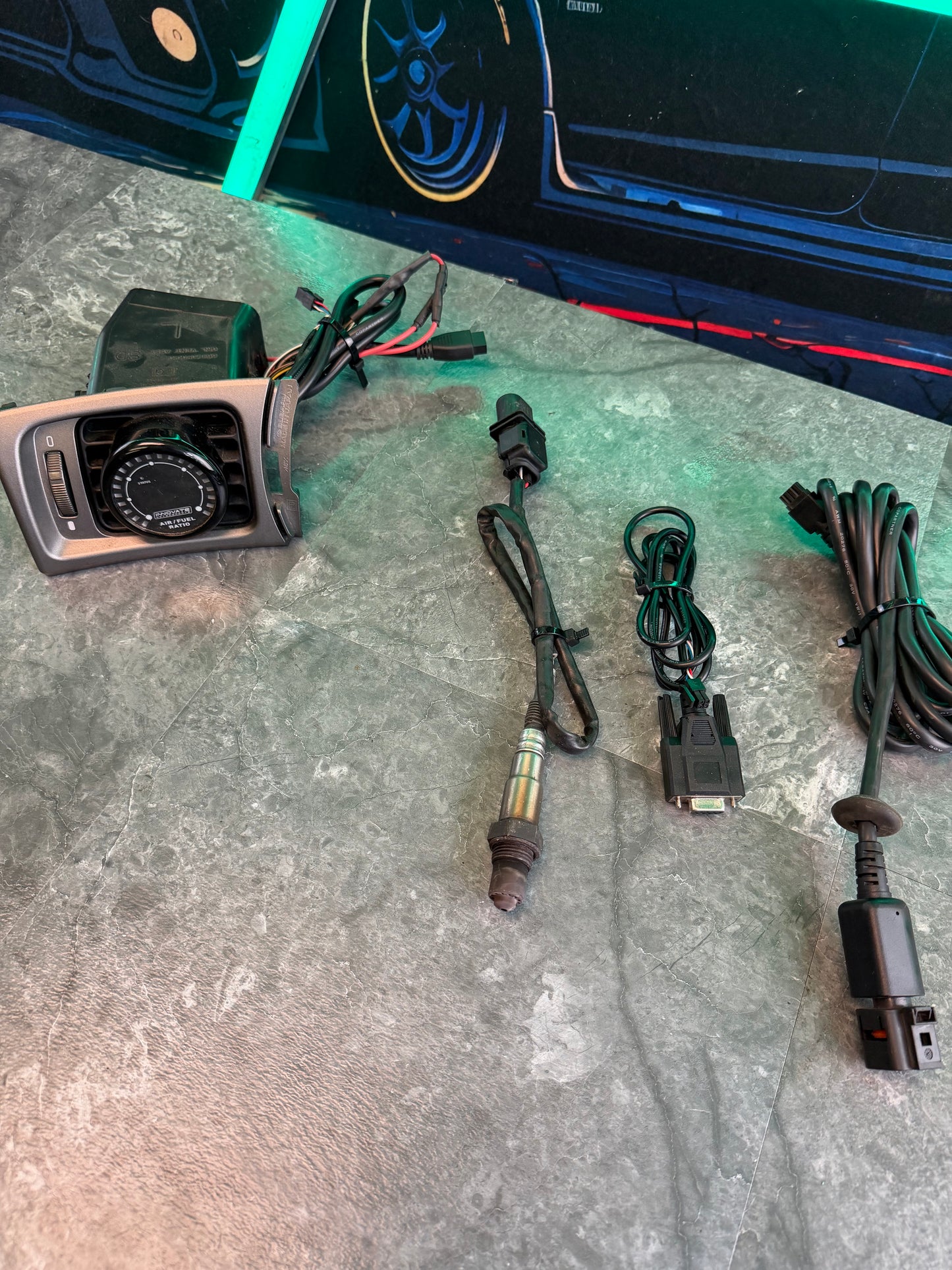 INNOVATIVE AFR air fuel ratio GAUGE 2008-2014 Subaru wrx & STi w/ o2 sensor & subtle solutions vent pod