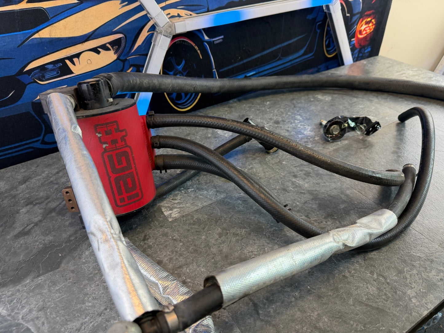 IAG aos air oil separator 08-21 Subaru STi comp competition ( no longer made ) v2 w/ pitch stop bracket