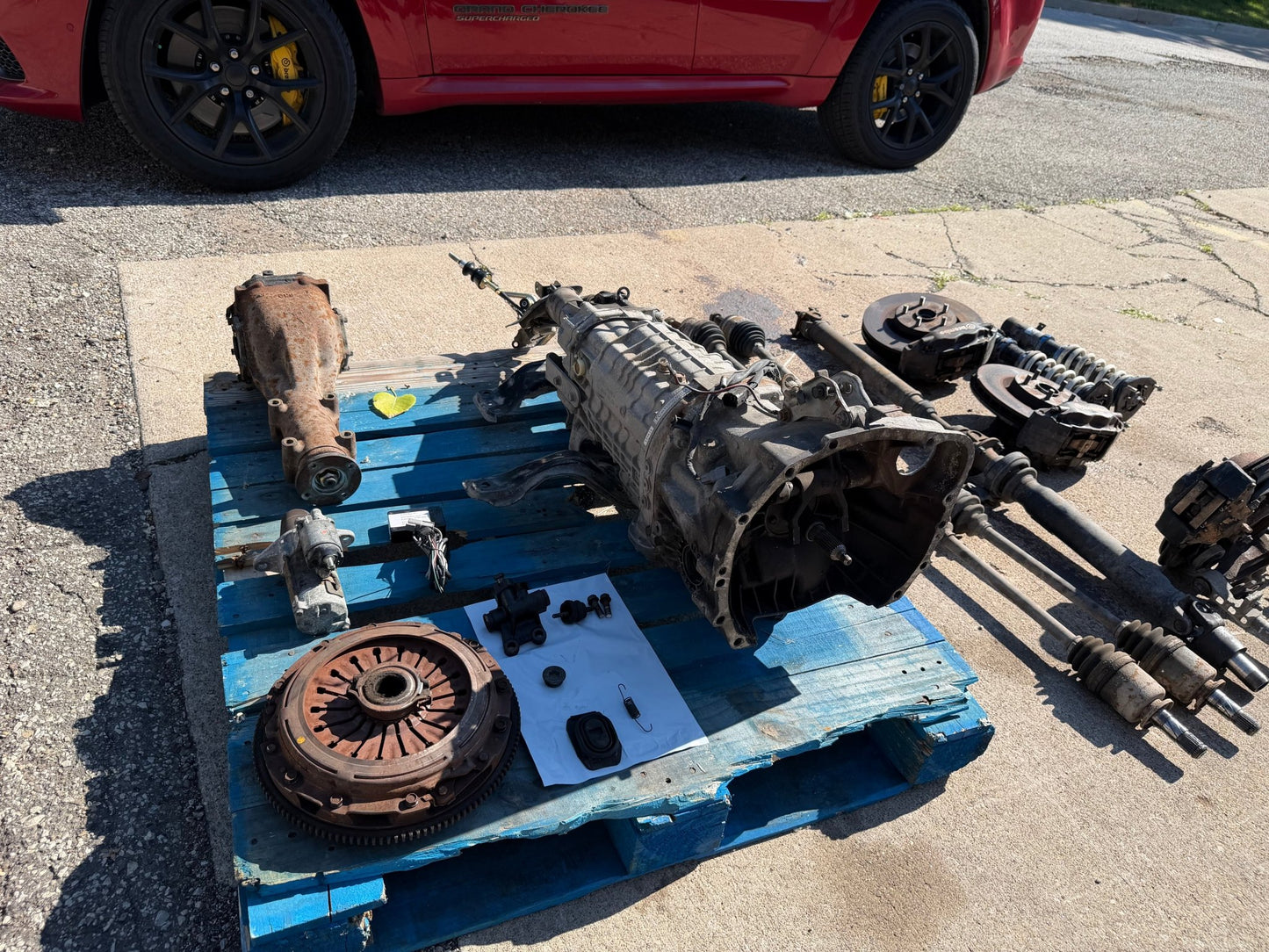 2002 - 2007 wrx 04-07 subaru  STi 6 speed transmission swap package for wrx DCCD brembos r 180 I wire
