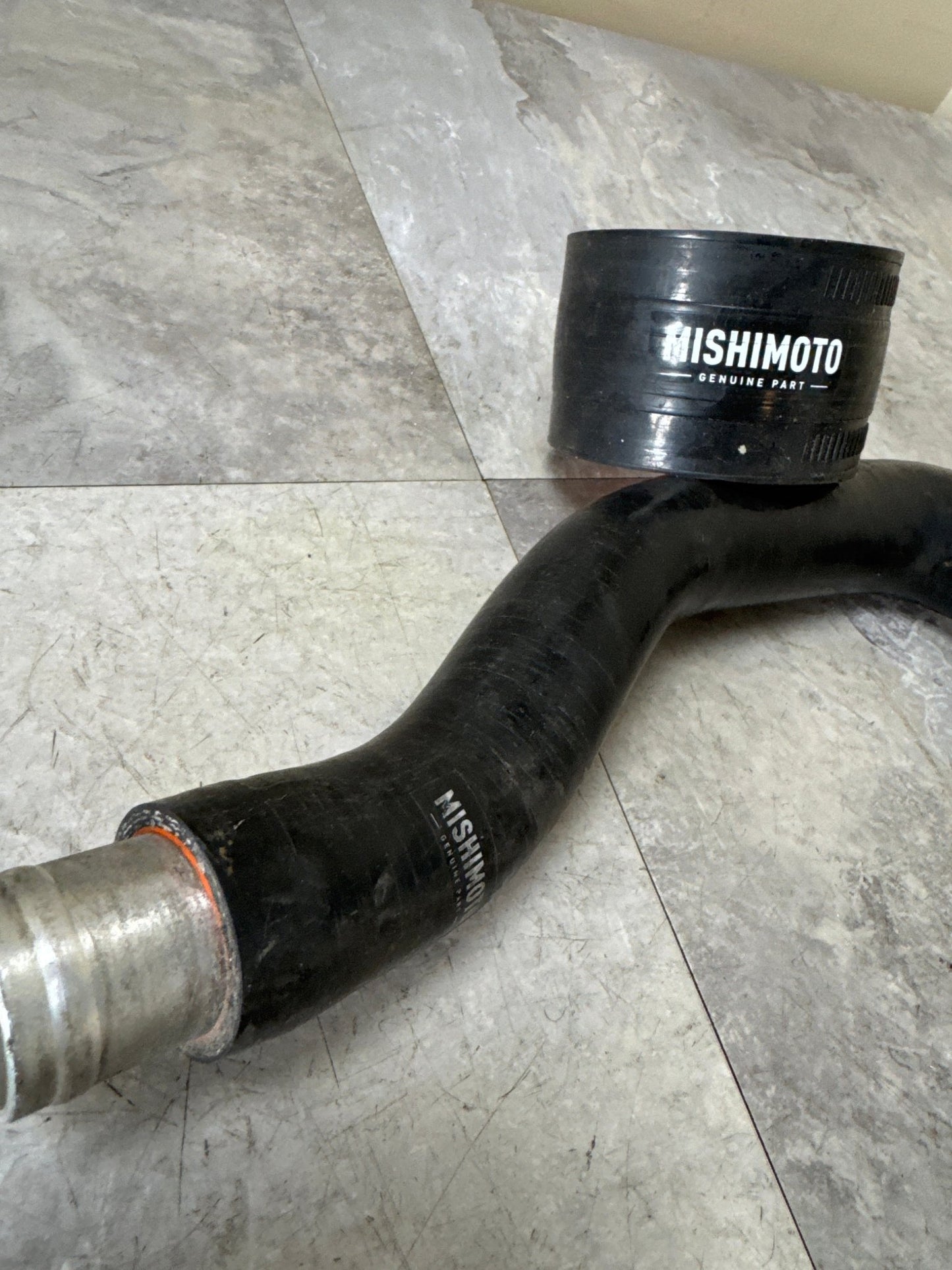 Black MISHIMOTO INCOMPLETE Silicone Intercooler Hoses for Subaru Impreza WRX 2001-2005