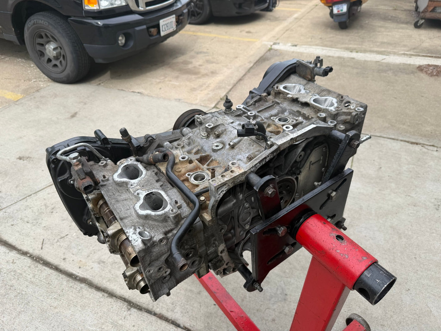SUBARU used EJ25 EJ255 turbo engine long block longblock boxer motor w/ d25 SAVCS heads ARP studs