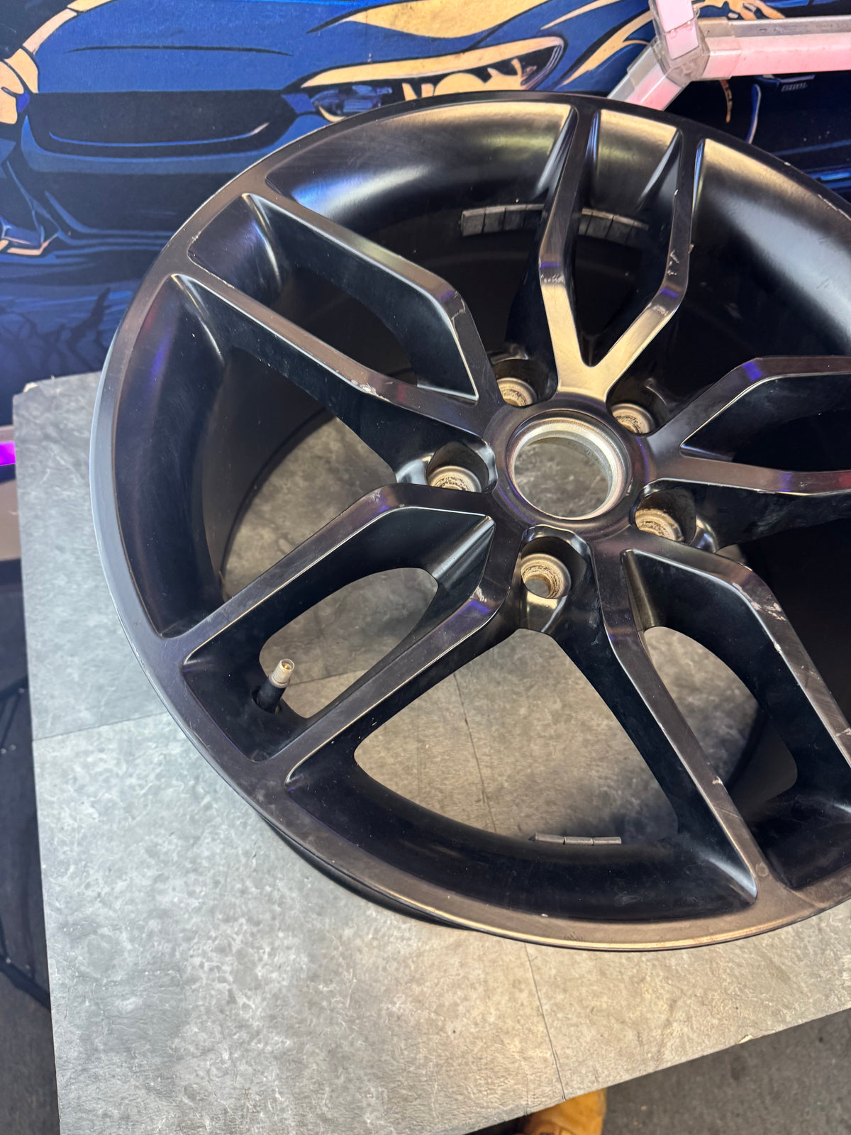 Aftermarket OE CV27 C7 Corvette Stingray Style Wheels Set Of 4 17x9.5 +54 5x120.65