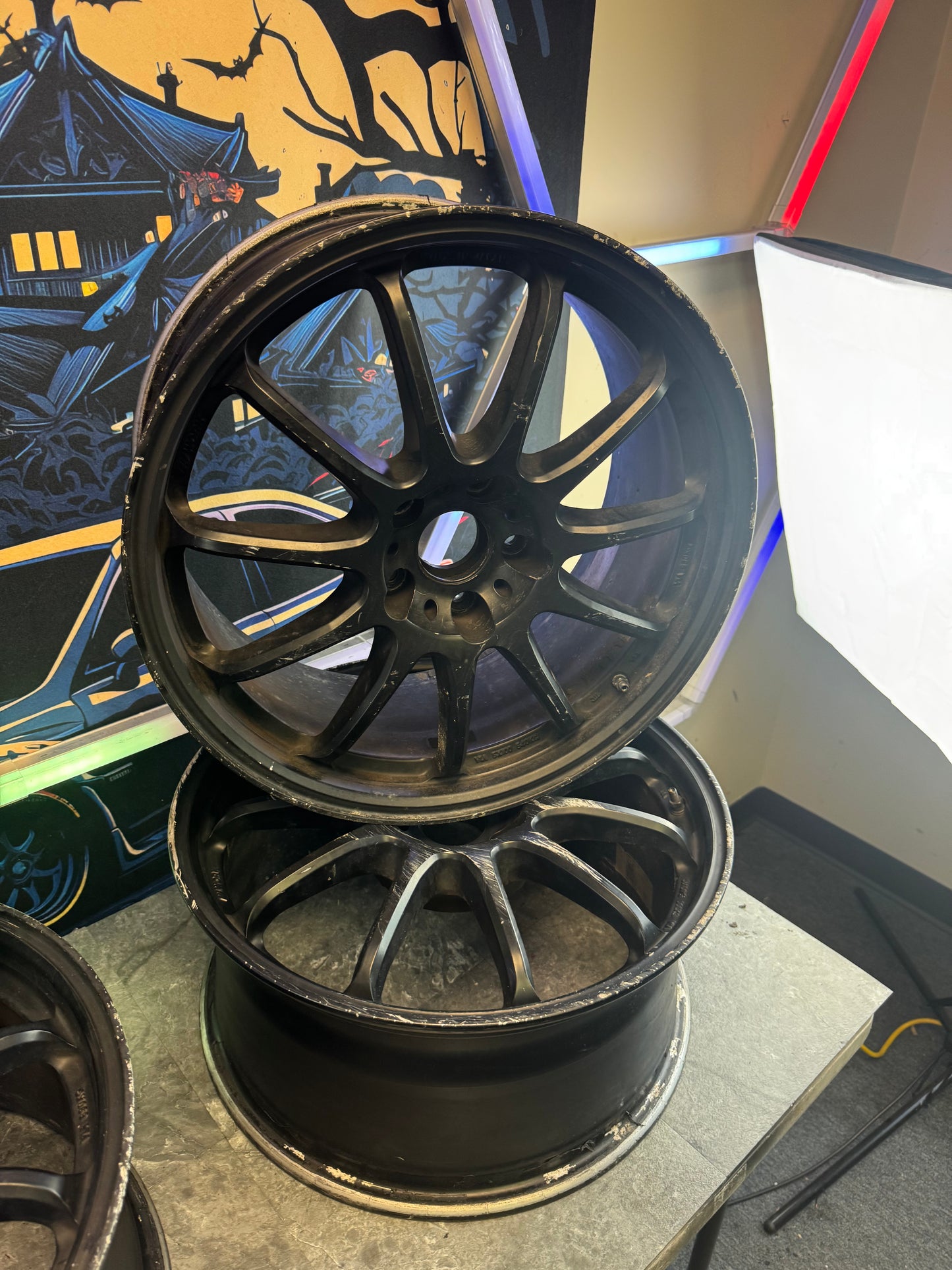 Work Emotion 11r Wheels Set Of 4 Need Refinished 18x8.5 +47 5x114.3