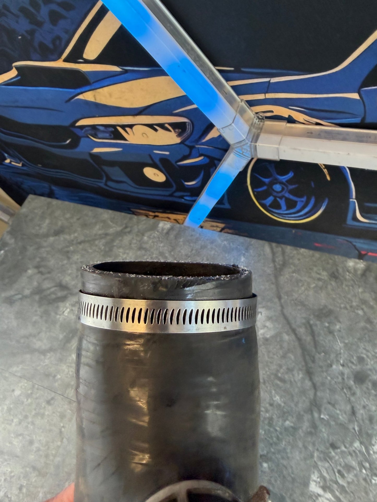 2002-2007 Subaru WRX 2004-2021 Subaru STi Perrin Silicone Turbo Inlet Black 3”