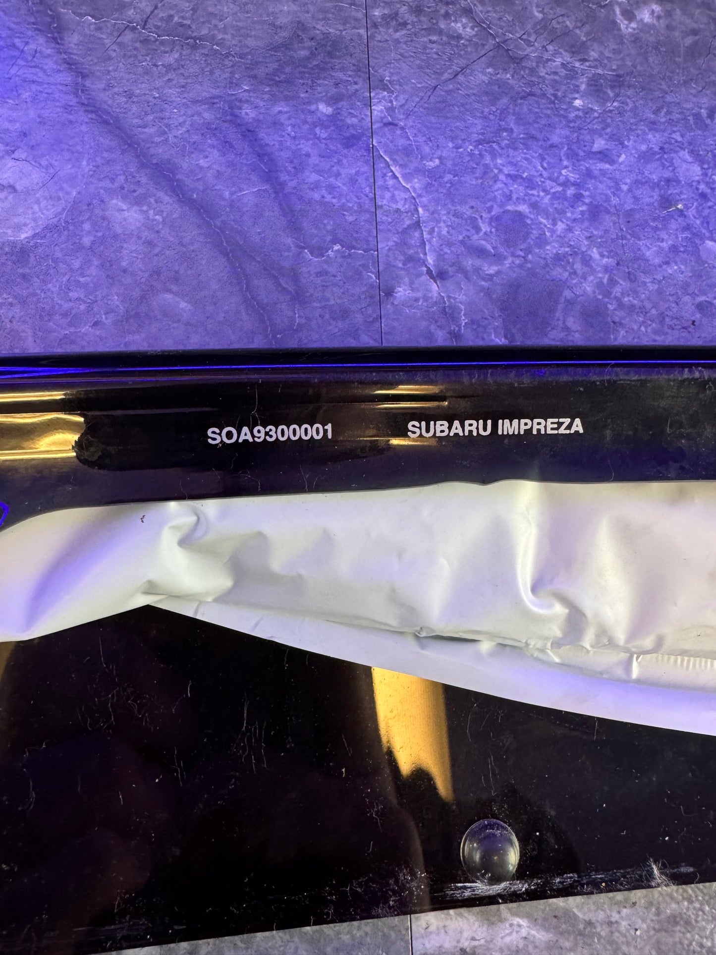 2004-2005 Subaru WRX STi OEM Acrylic Hood Deflector Bug Shield Trim Assembly