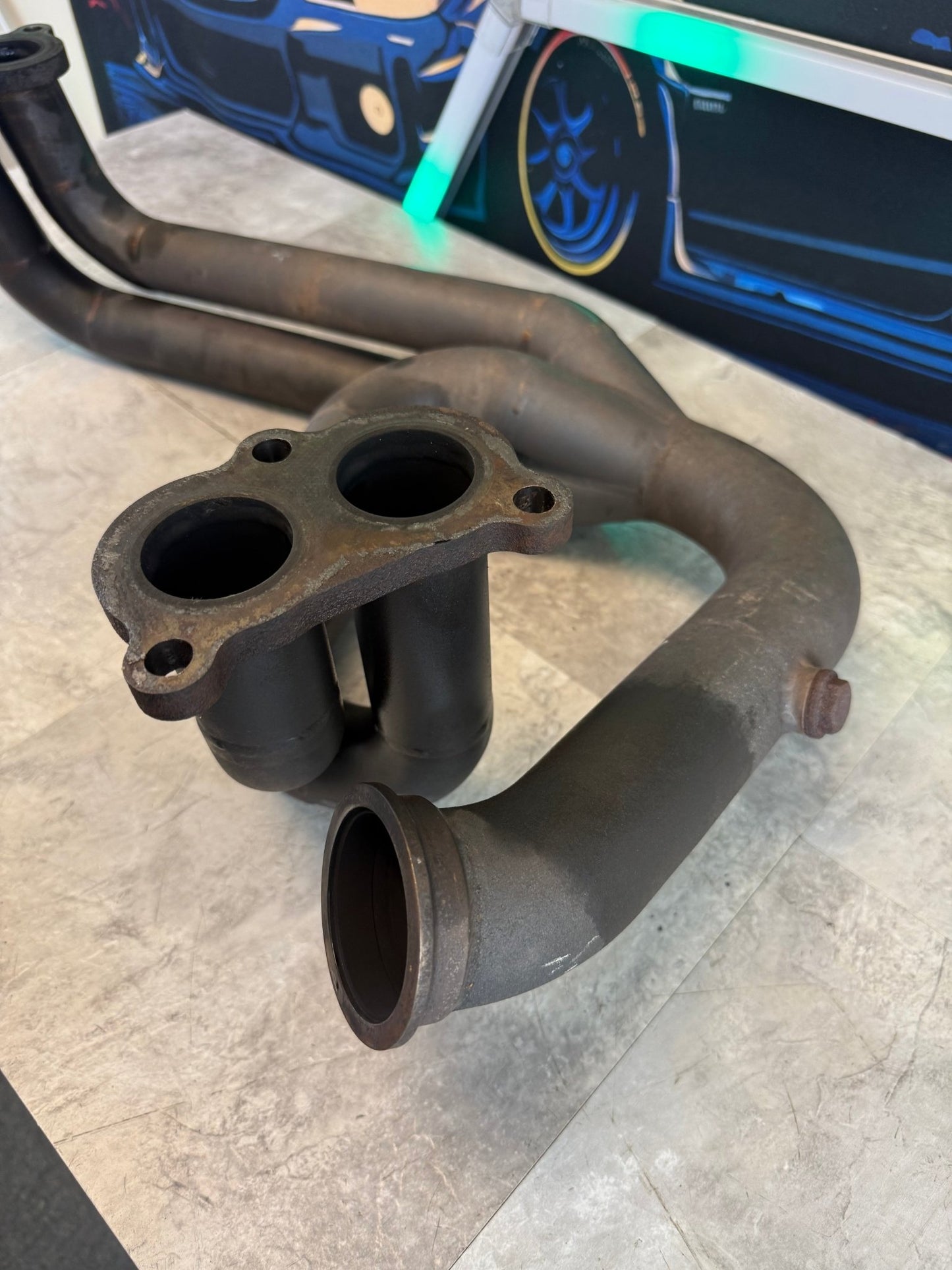 BNM “ madusa “ 4-1 ELH header & rotated turbo kit w/ downpipe & screamer tube Subaru STi & wrx