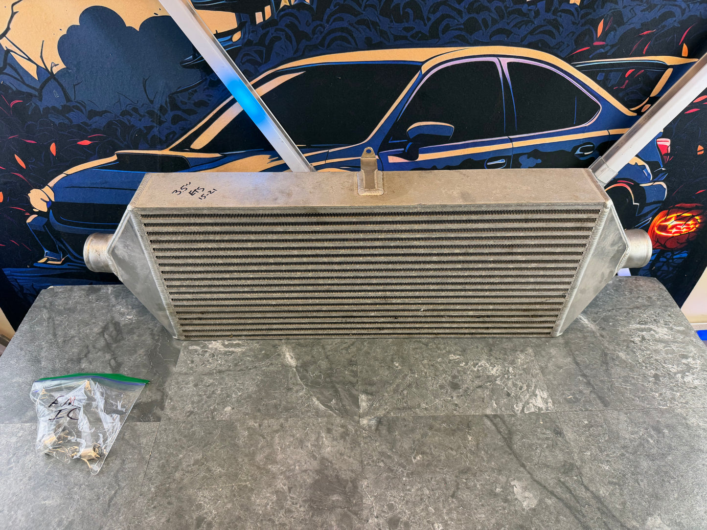 ETS 3.5 “ inch front mount intercooler core 2015 - 2021 STi & wrx EJ257 & FA20