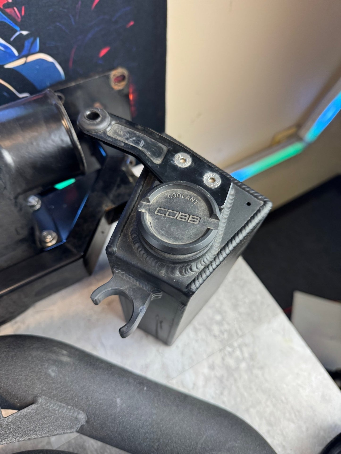 Cobb 4" Speed Density Front Mount Intercooler Kit With Coolant Overflow For 15-21 STi