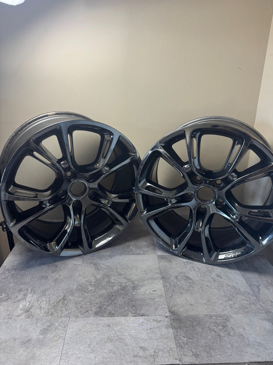 Jeep Grand Cherokee SRT OEM Factory 20" wheels rims gloss black 5x5 20x10 Only 2 Wheels