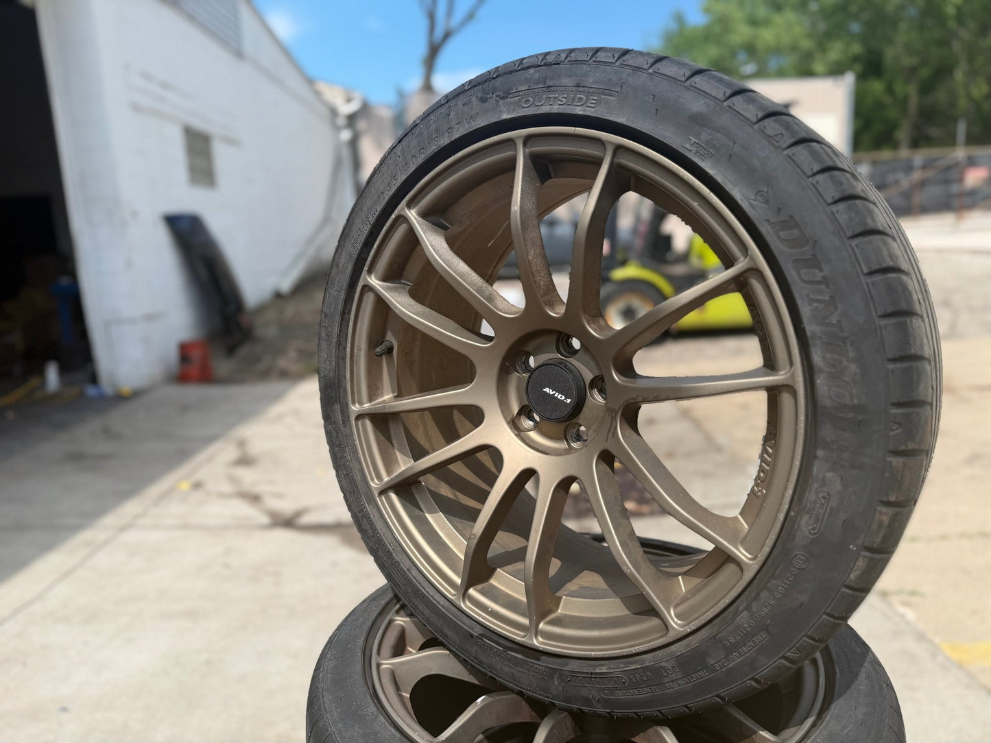 AVID AV20 Matte bronze wheels for Subaru wrx & Impreza 5x100 18 x 8.5 + 38 clears STi brembos