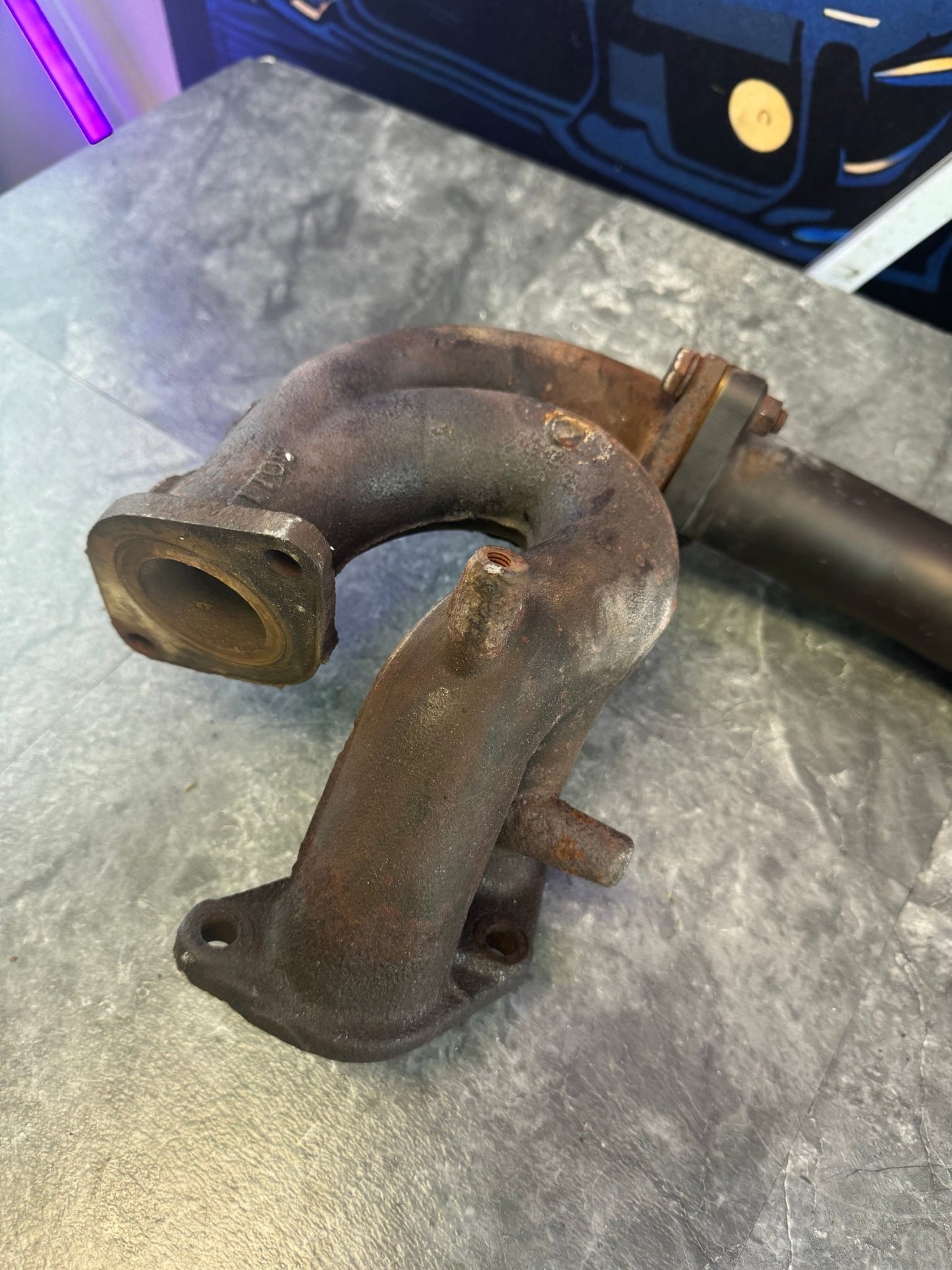 2004-2021 Subaru WRX STi OEM Cast Headers With Grimmspeed Header Crossover Pipe Exhaust