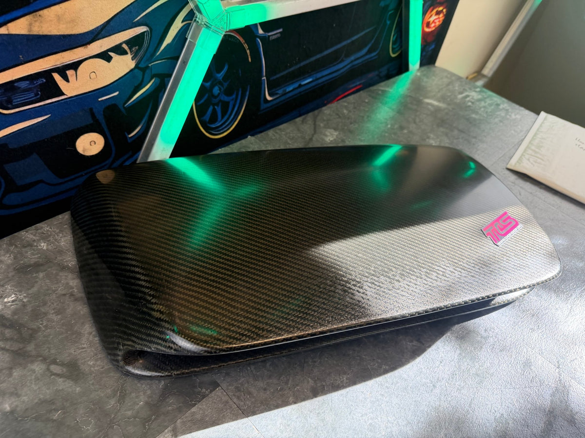 VIS tall cf carbon fiber hood scoop 2007 2006 Subaru STi & wrx