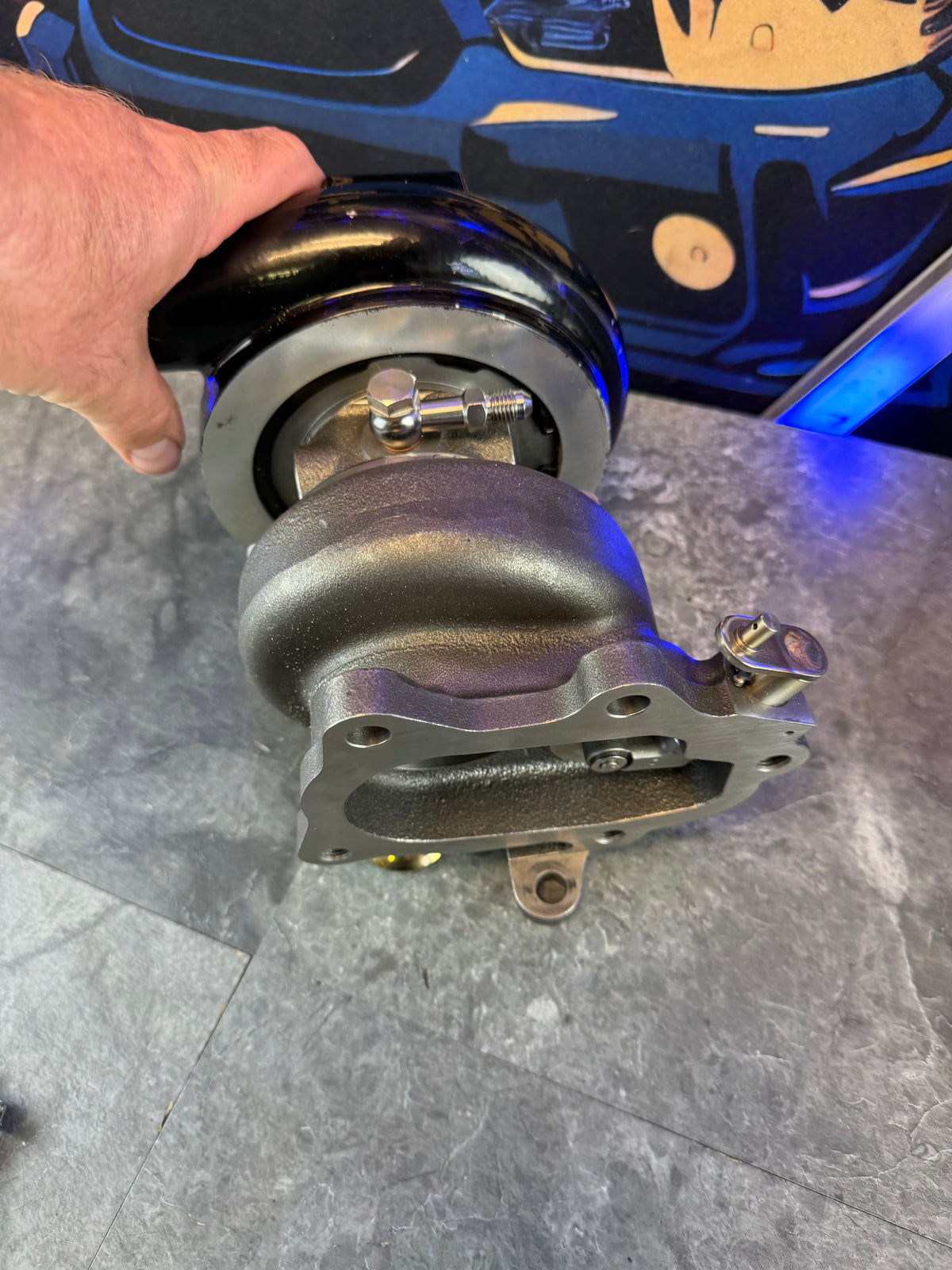 CUSTOM FP “ black “ turbo HCFi BALL BEARING 10 CM 84 MM FAP 9 blade turbine