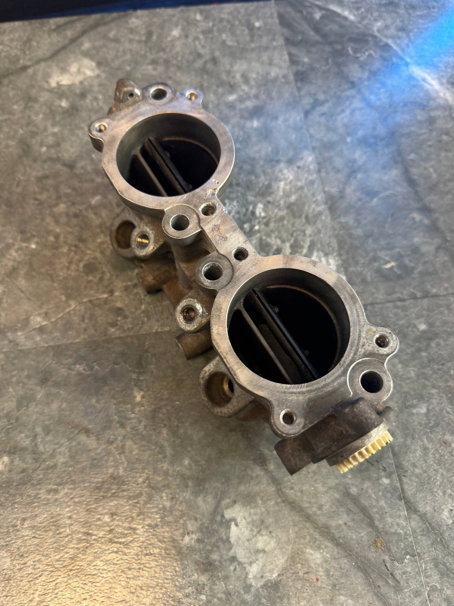 2002-2007 Subaru Impreza WRX STi OEM Engine Intake Manifold TGV Assembly Tumble Generator Valve Deletes Top Feed