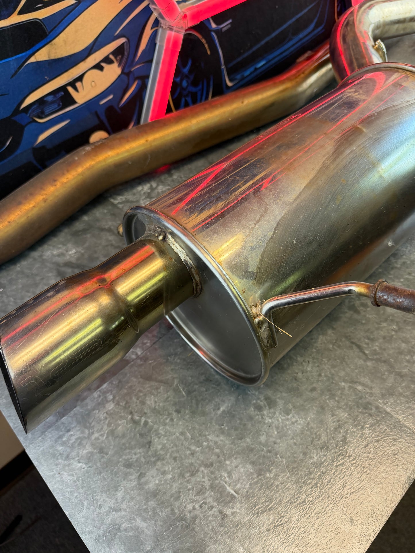 SPT oem optional catback exhaust system 3” Subaru STi 2004 - 2007 & wrx 2002 - 2007